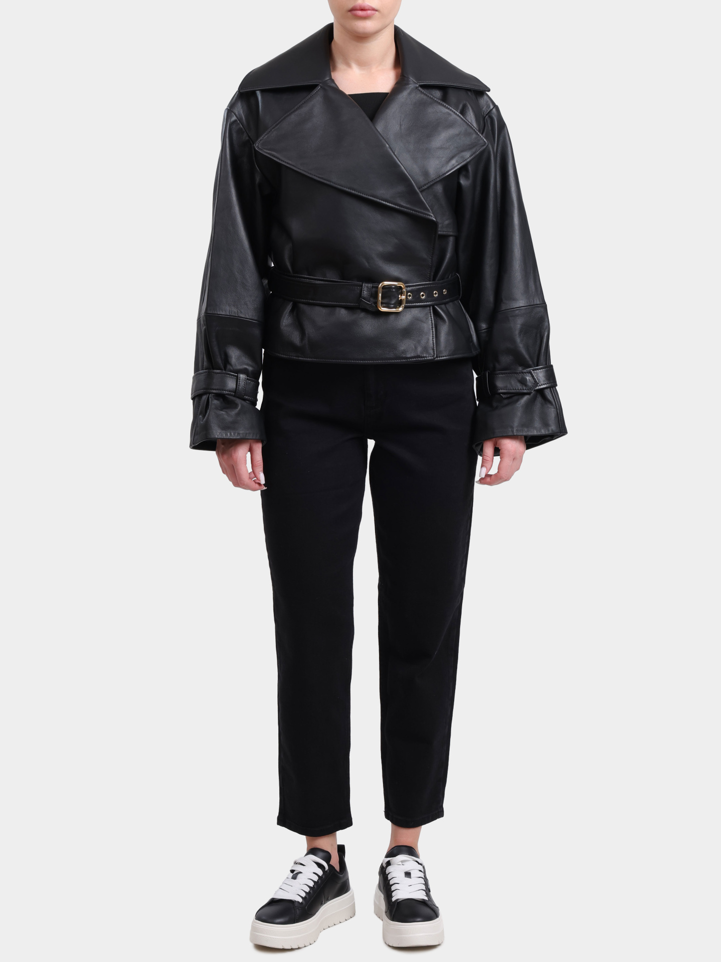 Куртка Hugo 50560068 001 кожаная женская — купить в интернет-магазине Verdistore