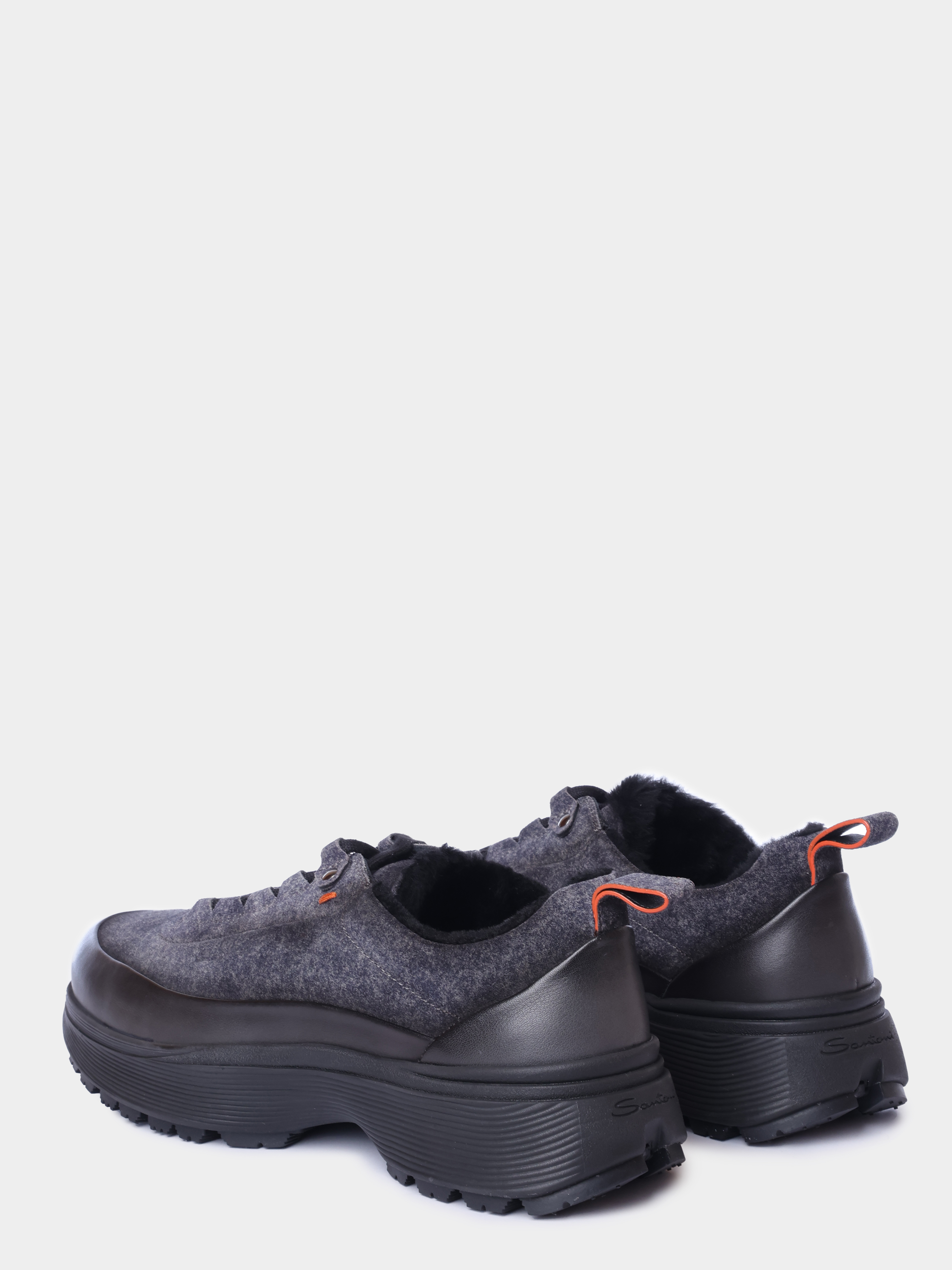Кроссовки Santoni MBBG22256NECPUBHG62 комбинированные мужские на меху — купить в интернет-магазине Verdistore