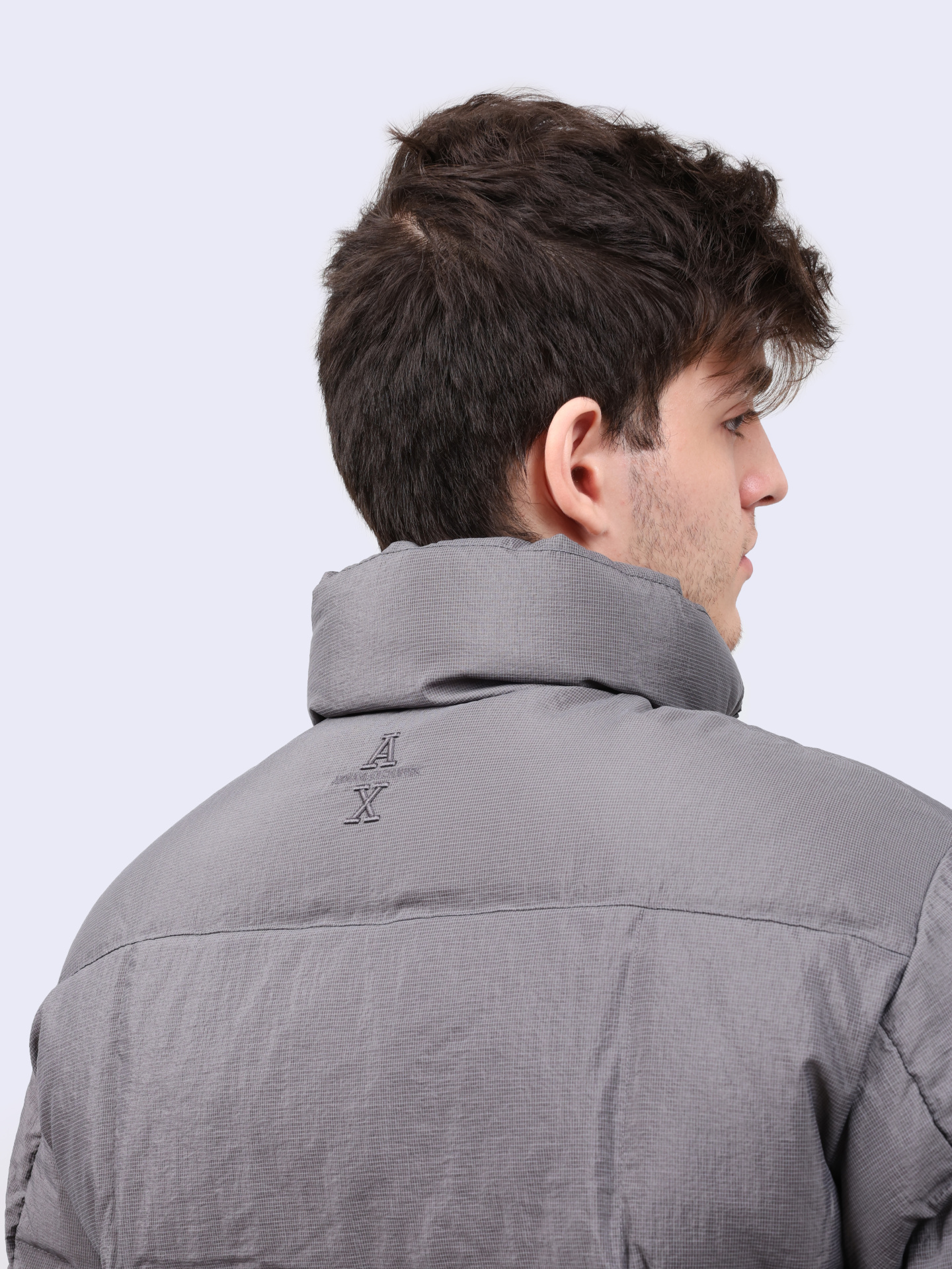 Пуховик Armani Exchange 6DZBL5 ZN5GZ 19AA серый мужской — купить в интернет-магазине Verdistore