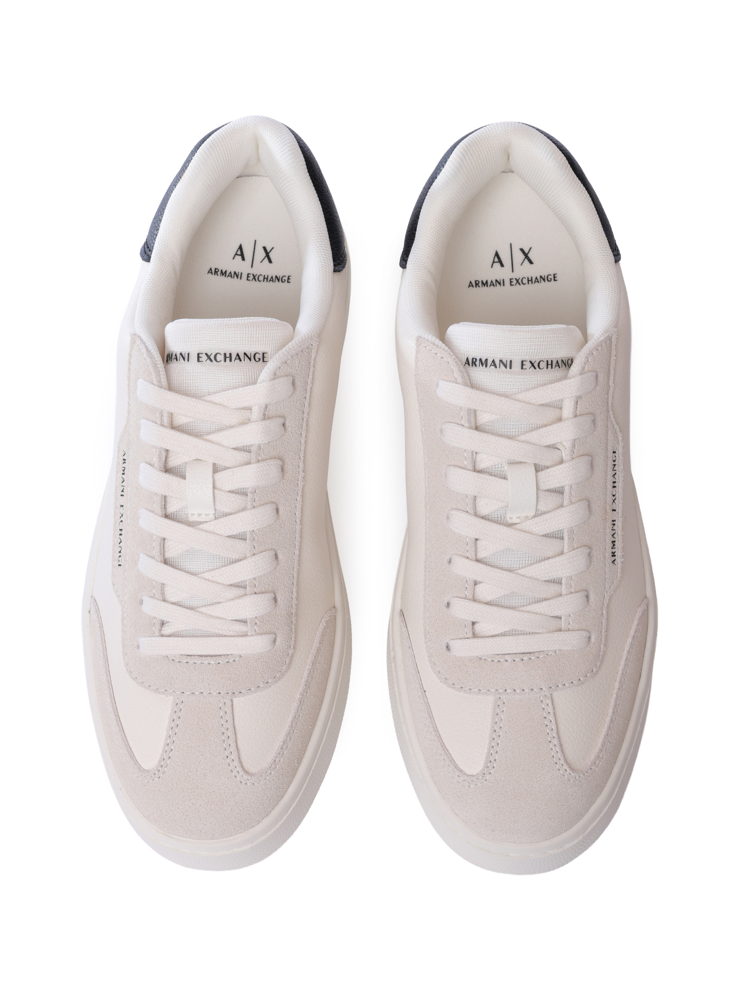 Кеды Armani Exchange XUX250 XV948 N480 белые мужские с контрастными вставками — купить в интернет-магазине Verdistore