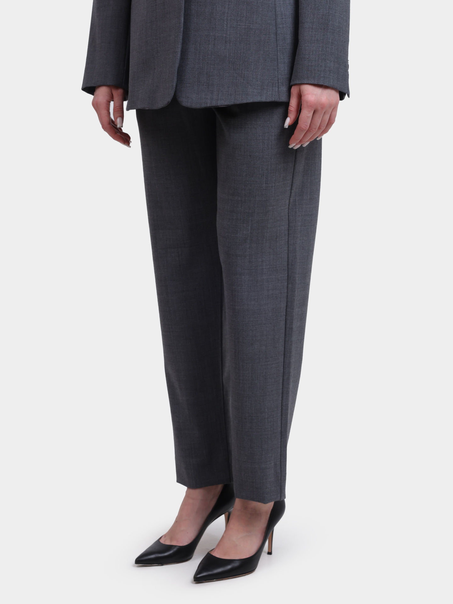 Брюки Marella BRUNO 002 серые женские на кулиске — купить в интернет-магазине Verdistore