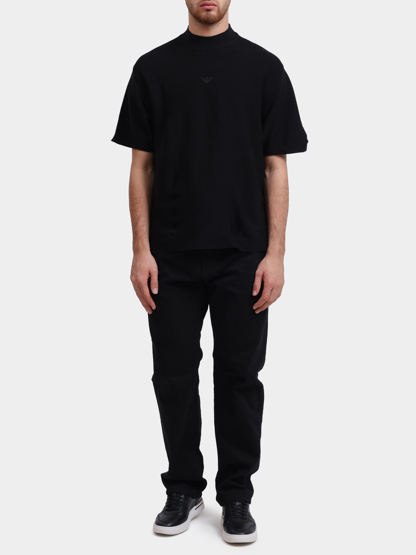 Футболка Emporio Armani EM003119 AF18287 UC001 черная мужская — купить в интернет-магазине Verdistore