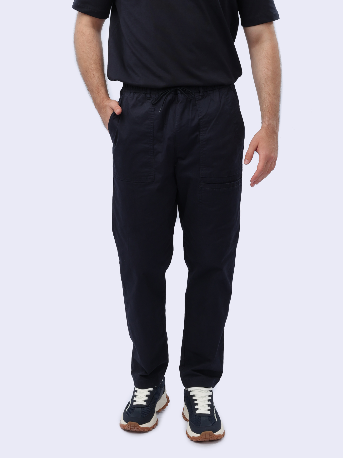 Брюки Armani Exchange 3DZPL5 ZN3DZ 1583 темно-синие мужские с накладными карманами — купить в интернет-магазине Verdistore