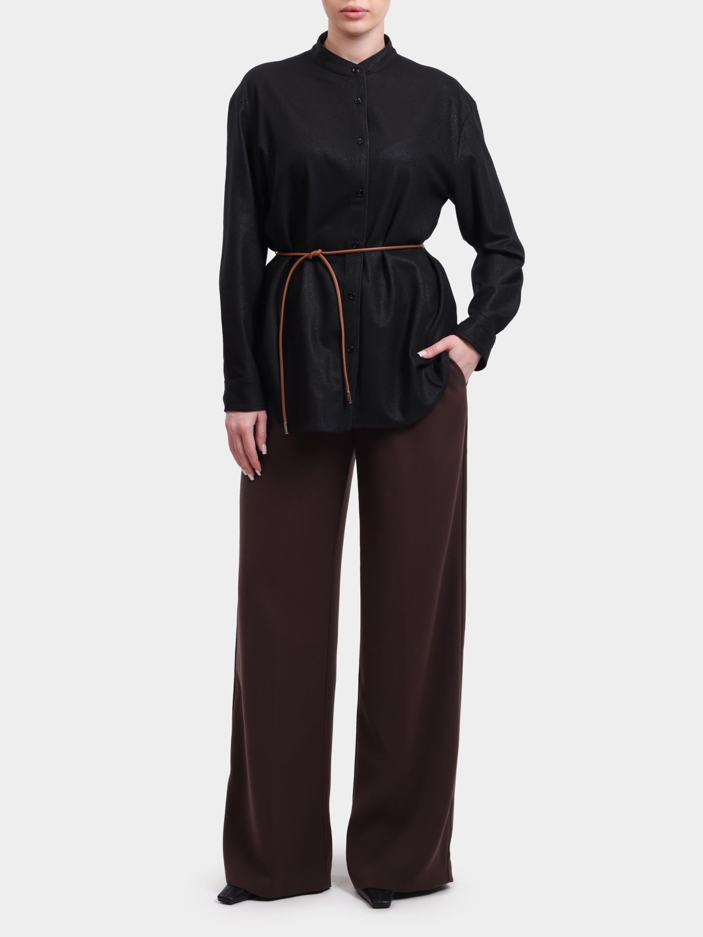 Брюки PT000176D 12755 8800 коричневые женские — купить в интернет-магазине Verdistore