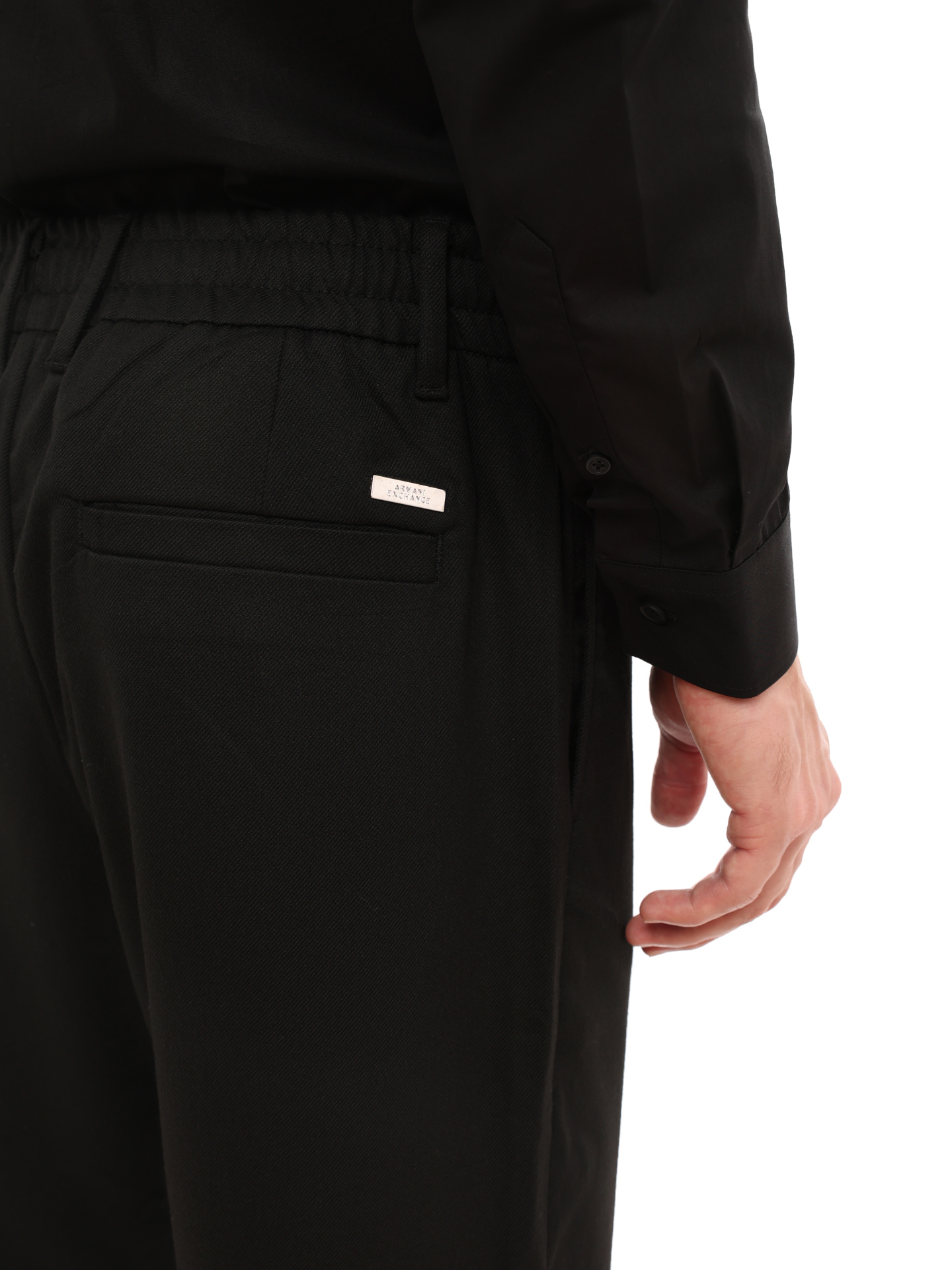 Брюки Armani Exchange 6LZP03 ZNYBZ 1200 черные мужские прямого кроя  — купить в интернет-магазине Verdistore