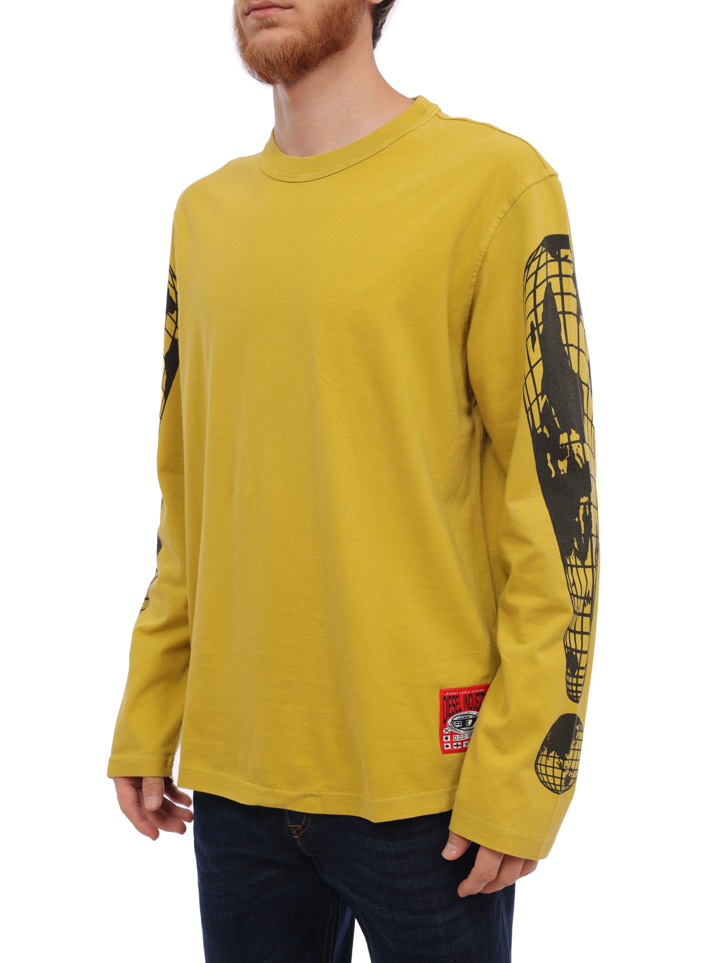 Лонгслив Diesel A110720DNAW5FY хлопковый мужской — купить в интернет-магазине Verdistore