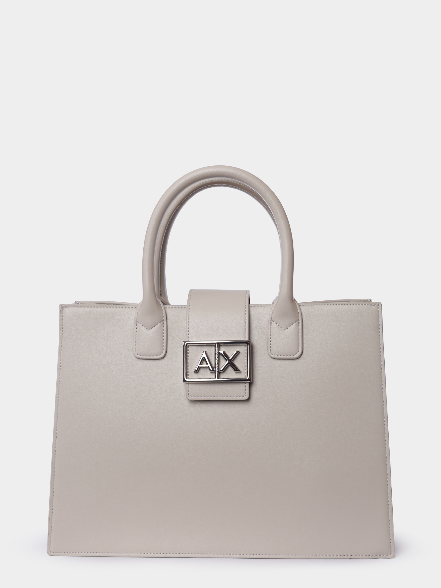 Сумка Armani Exchange XW000305 AF12039 U1095 белая женская с логотипом — купить в интернет-магазине Verdistore