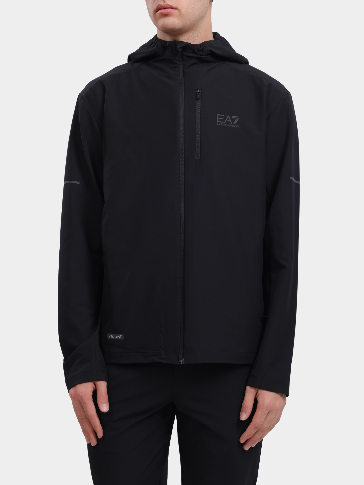 Мастерка EA7 7M000639 AF16826 UC001 черная мужская — купить в интернет-магазине Verdistore