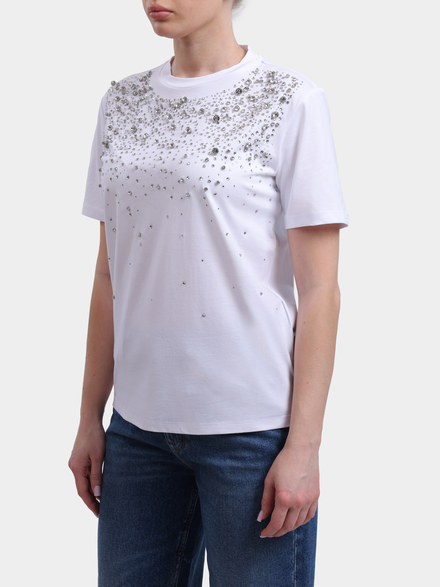 Футболка Liu-Jo BLACK LABEL CA6193 J3868 11111 белая женская — купить в интернет-магазине Verdistore