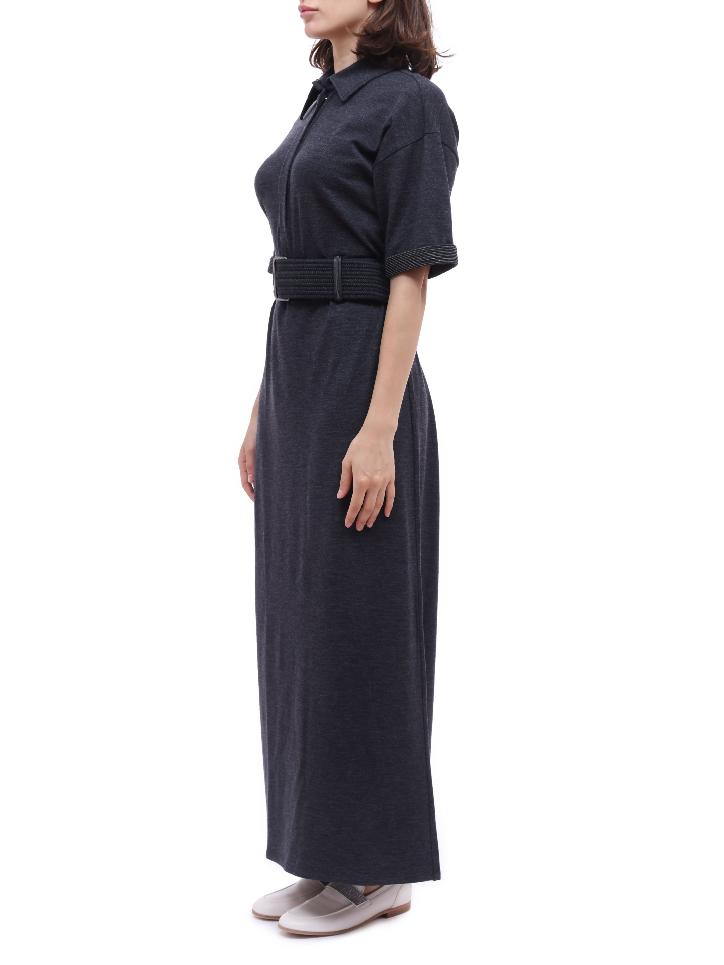 Платье Brunello Cucinelli M0R25A4813 C796 шерстяное женское с поясом — купить в интернет-магазине Verdistore
