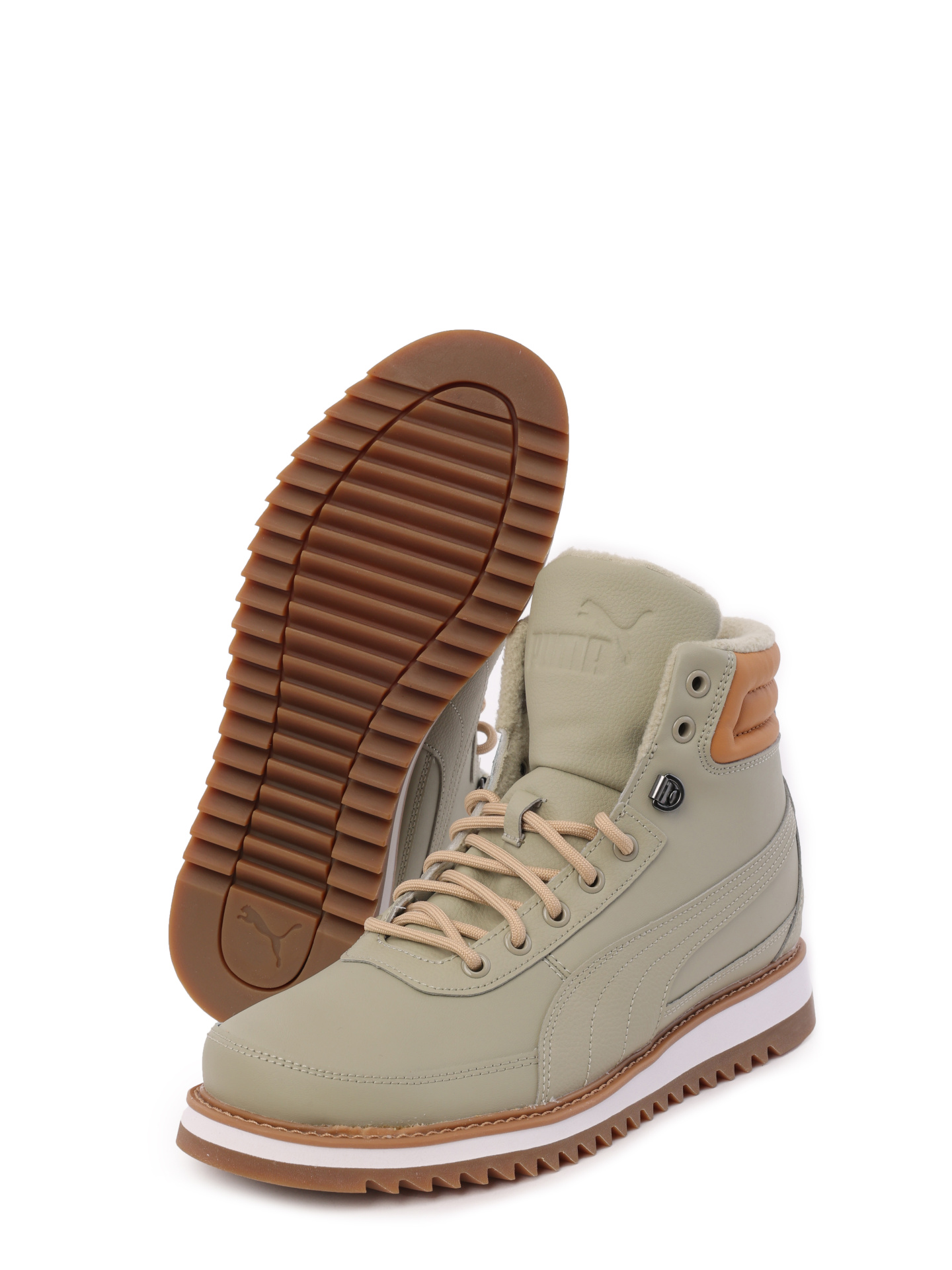 Ботинки кожаные со вставками по бокам на шнуровке — купить в интернет-магазине Verdistore