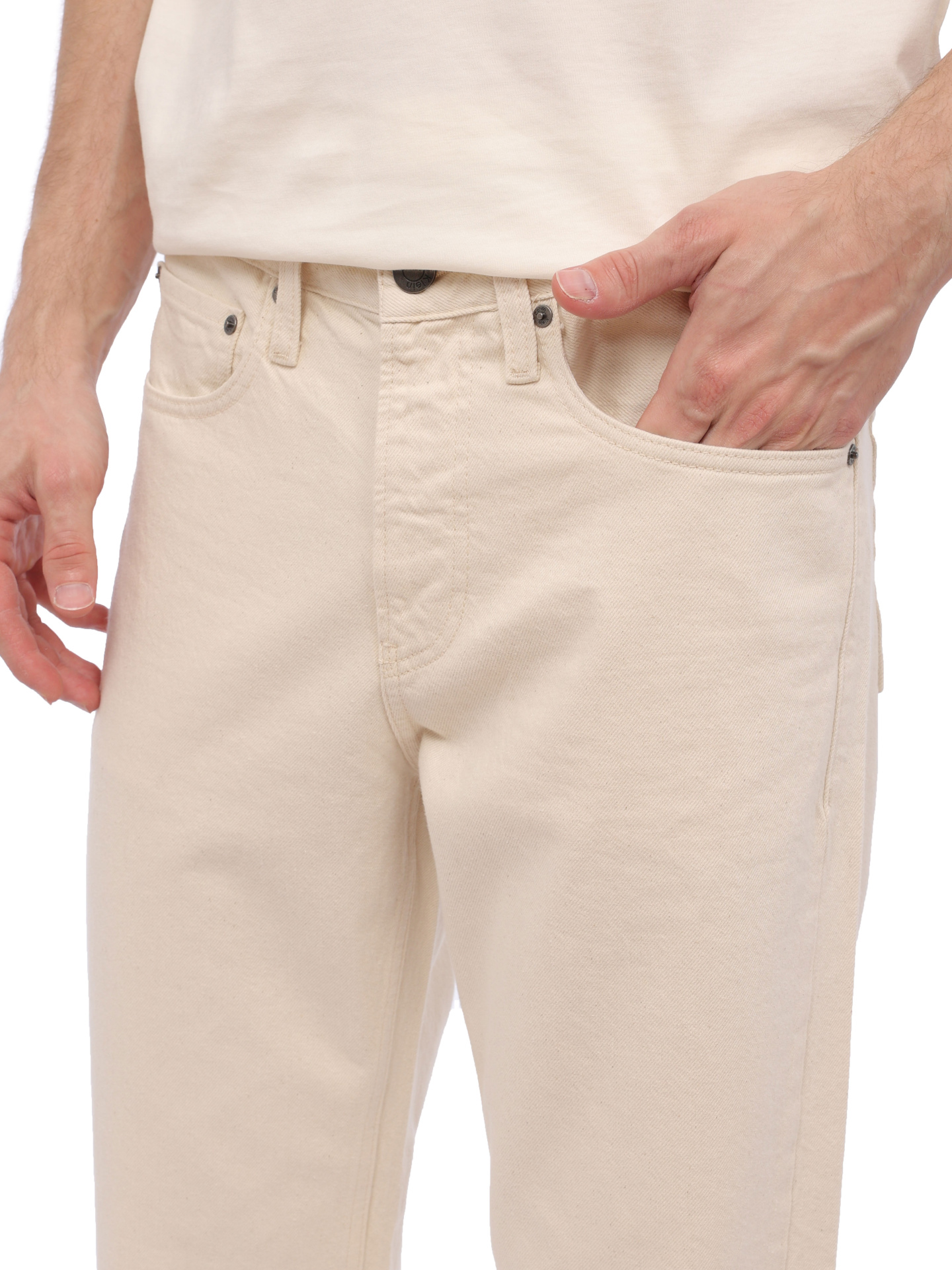 Джинсы Calvin Klein K10K112222 молочные мужские — купить в интернет-магазине Verdistore