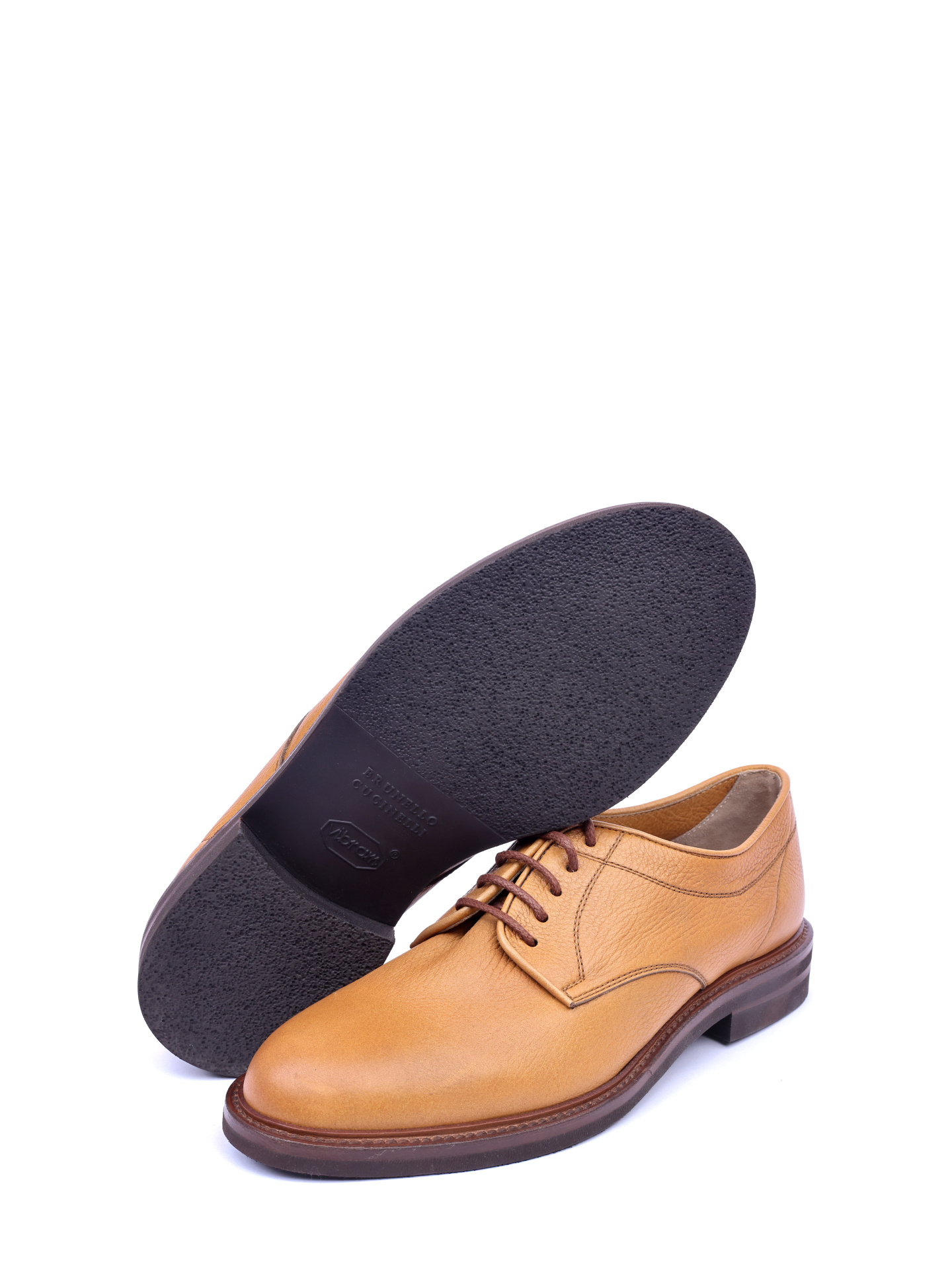 Дерби Brunello Cucinelli MZUBOXF938 кожаные мужские — купить в интернет-магазине Verdistore