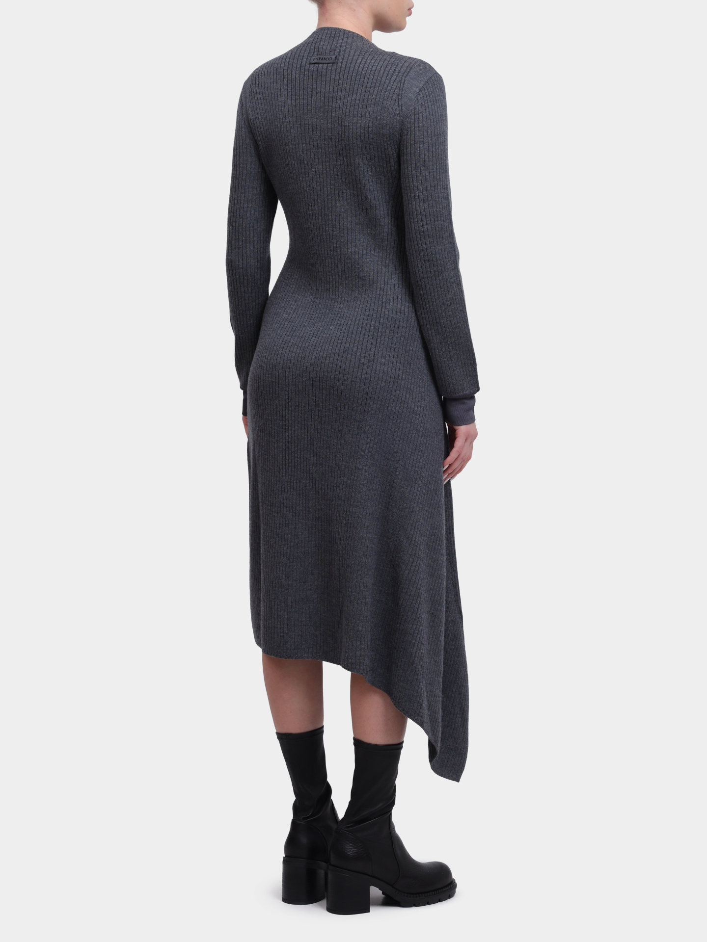 Платье Pinko 105567 A2S3 K07 серое трикотажное женское — купить в интернет-магазине Verdistore