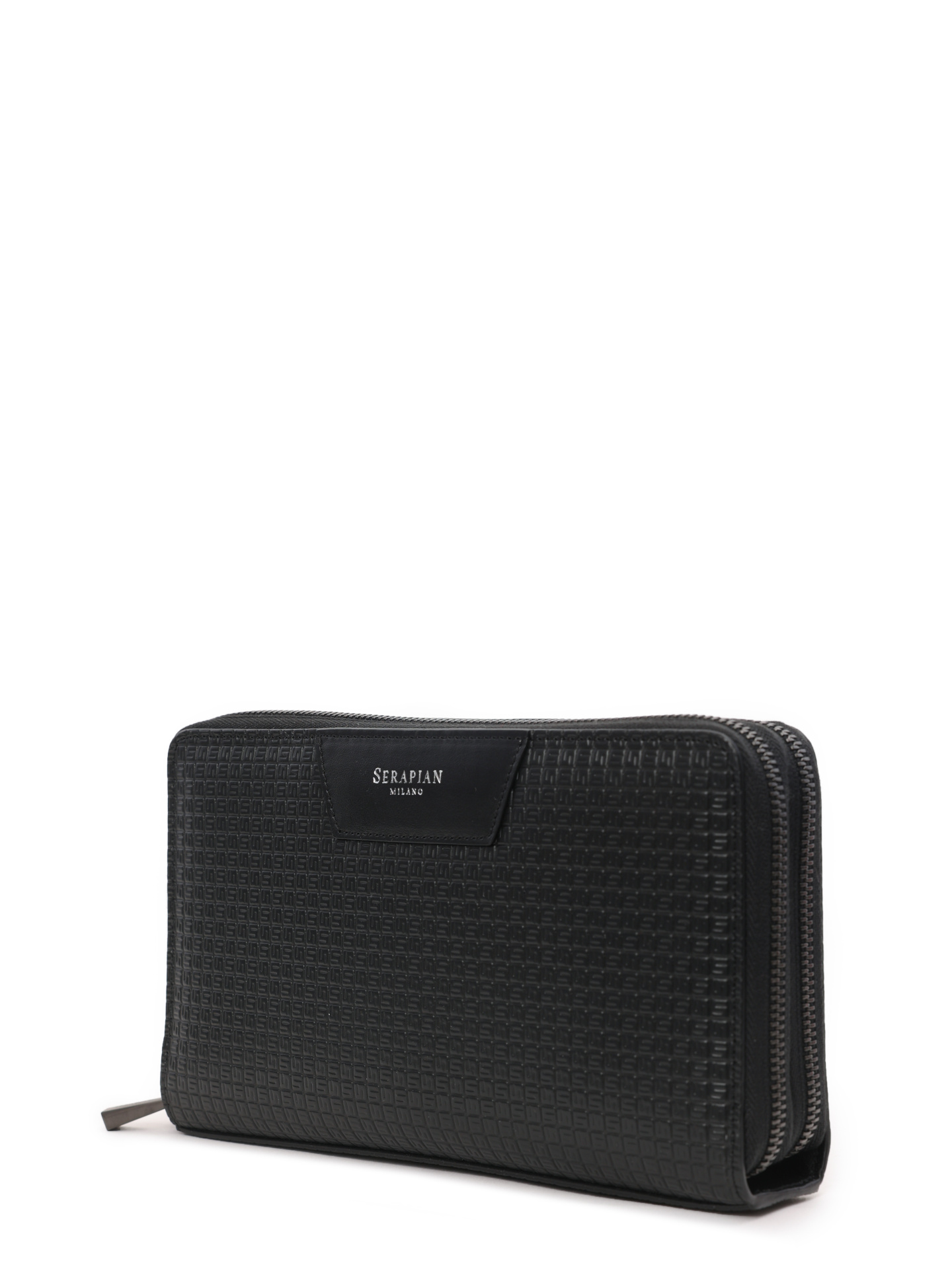 Портмоне черное кожаное с карманами — купить в интернет-магазине Verdistore