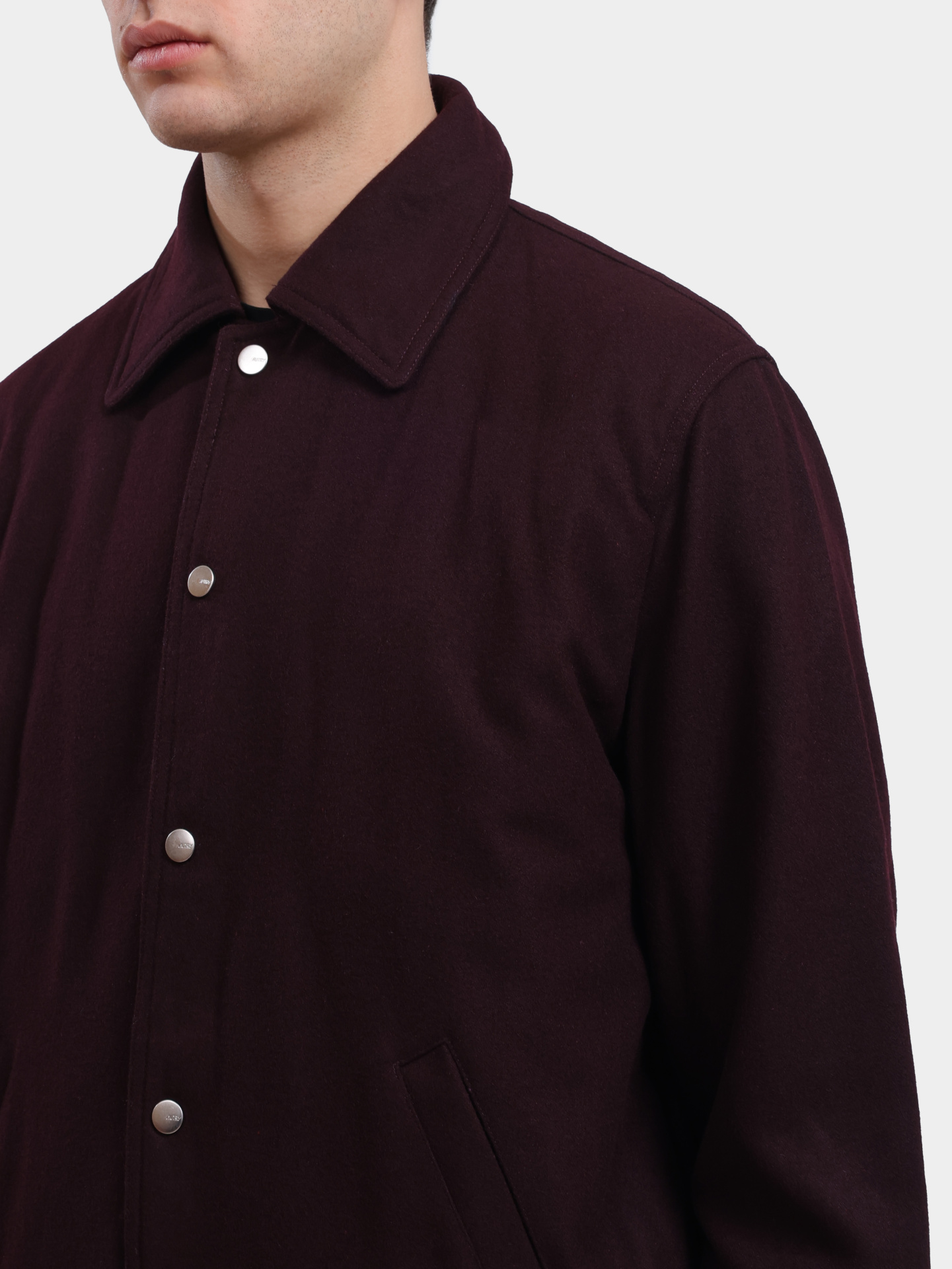Куртка-рубашка Autry JAPX - O5IH бордовая мужская — купить в интернет-магазине Verdistore