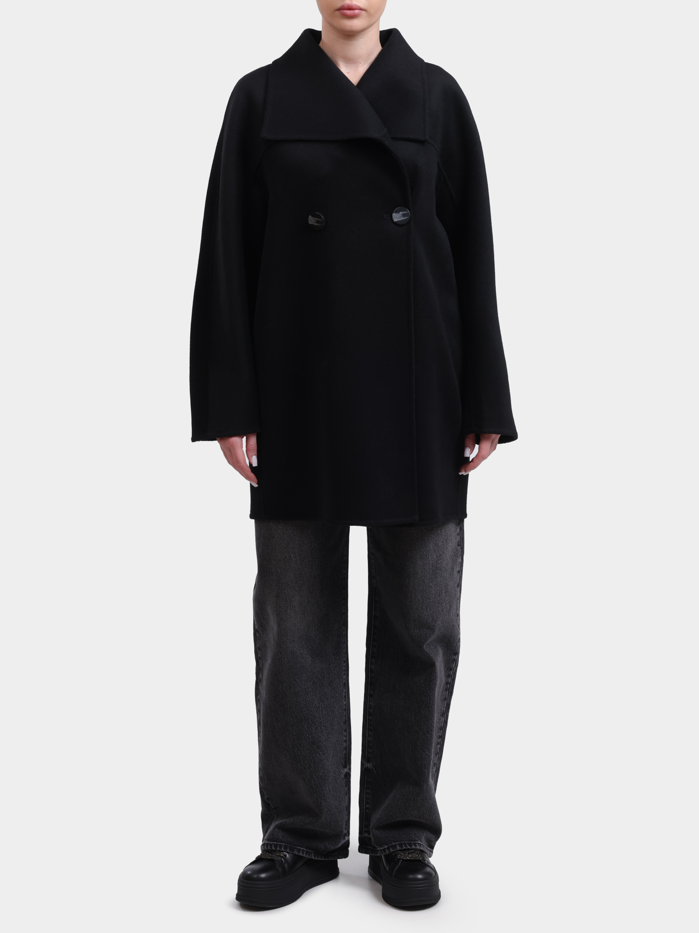 Пальто Armani Exchange XW000715 AF16216 UC001 черное женское — купить в интернет-магазине Verdistore