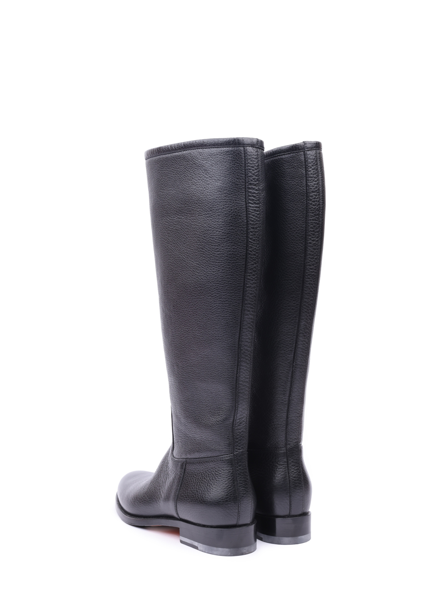 Сапоги Santoni WCHC54303BJ2SIDLN01 женские черные на каблуке  — купить в интернет-магазине Verdistore