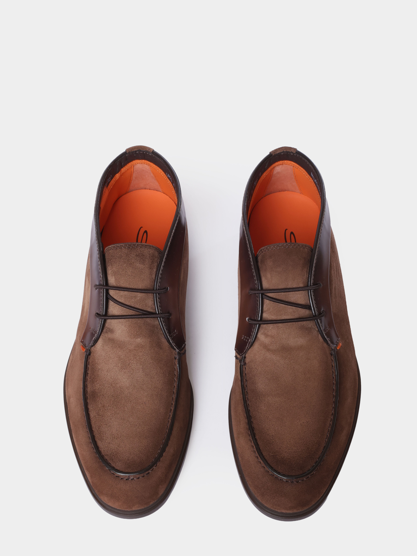 Полуботинки Santoni MGAG19156DKTGOBTM21 замшевые мужские  — купить в интернет-магазине Verdistore