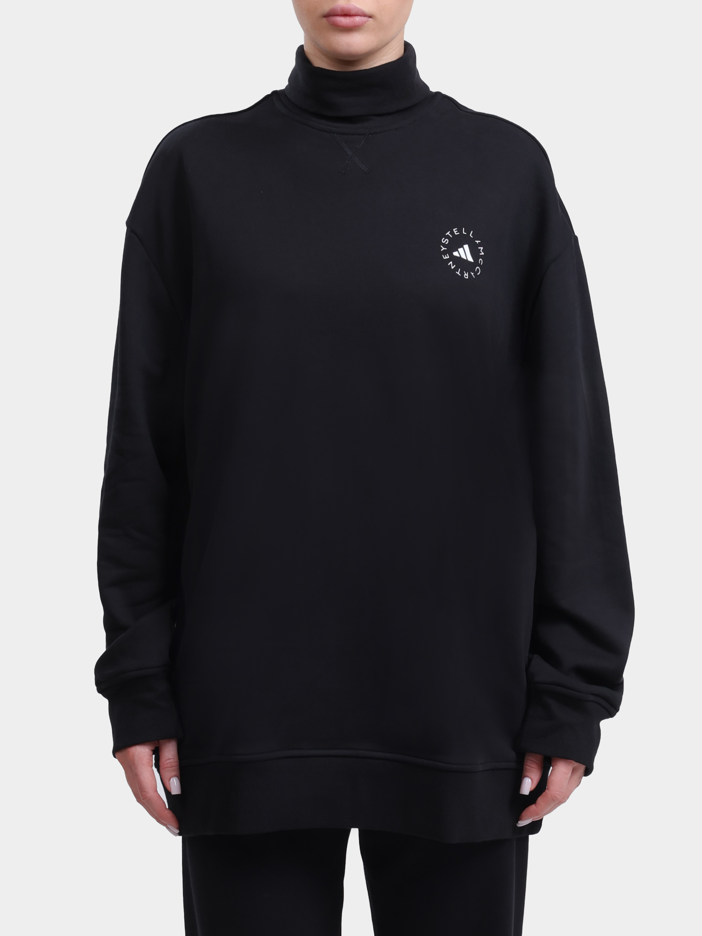 Свитшот Adidas by Stella McCartney IW9859 BLACK хлопковый женский — купить в интернет-магазине Verdistore