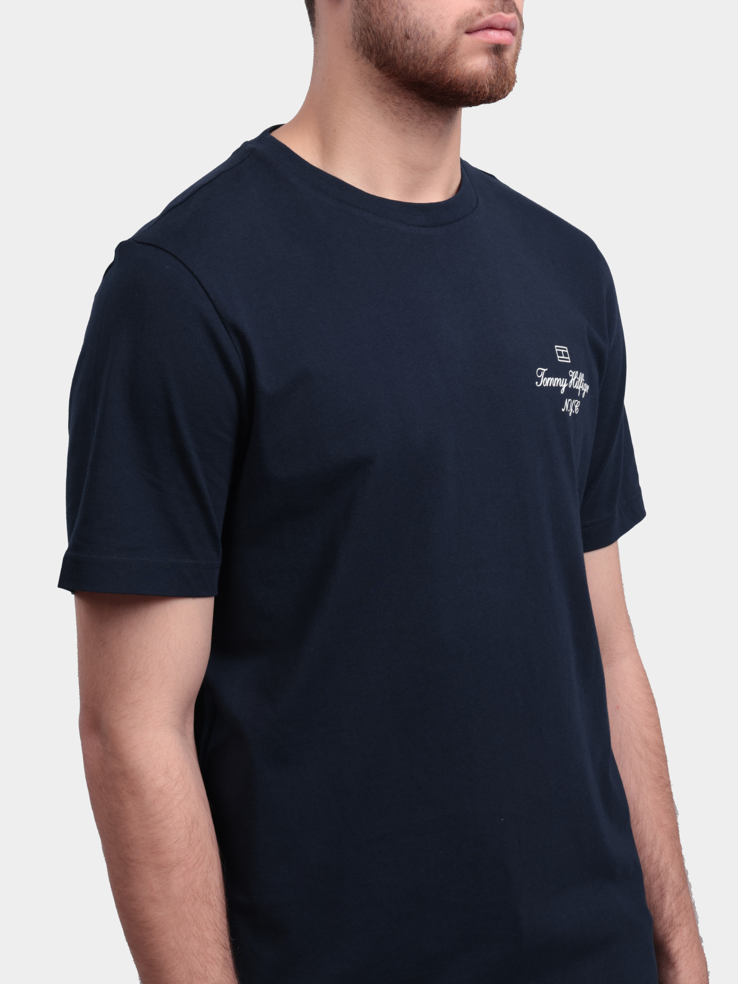 Футболка Tommy Hilfiger MW0MW39360 DW5 хлопковая мужская — купить в интернет-магазине Verdistore