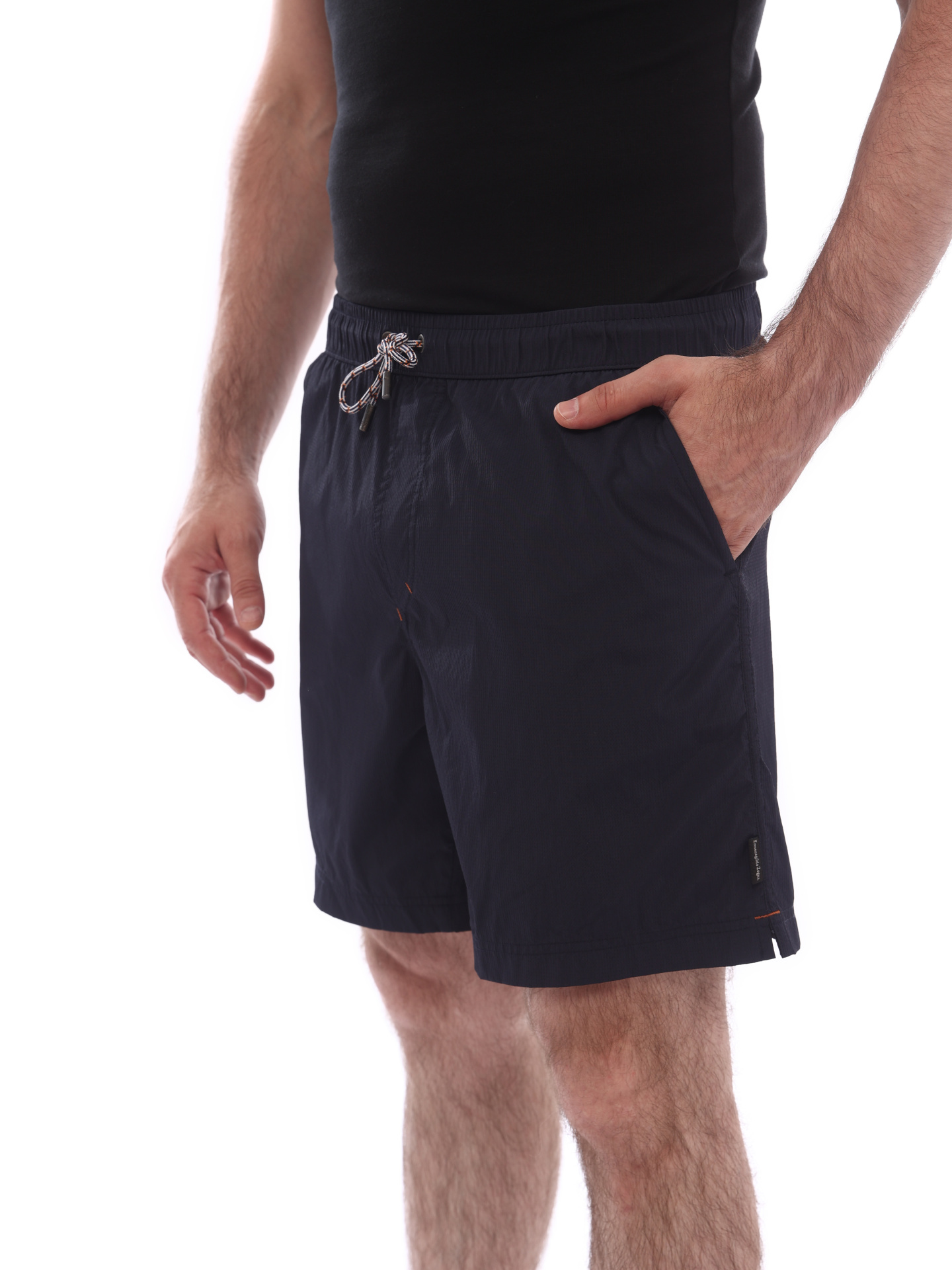 Шорты Ermenegildo Zegna N7B79 412 темно-синие мужские — купить в интернет-магазине Verdistore