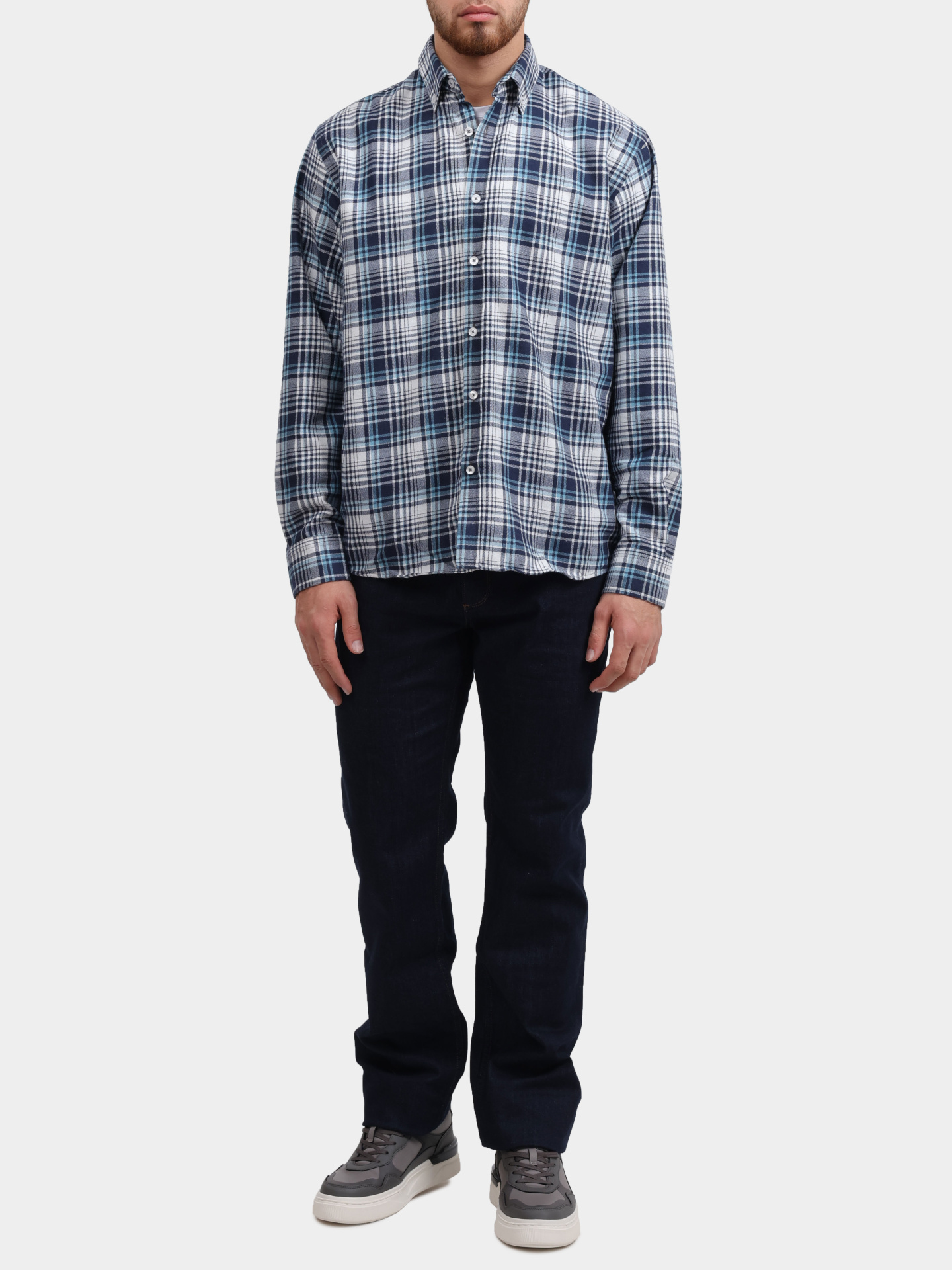 Рубашка Pantamo 4320-311-08 A-04 клетчатая мужская — купить в интернет-магазине Verdistore