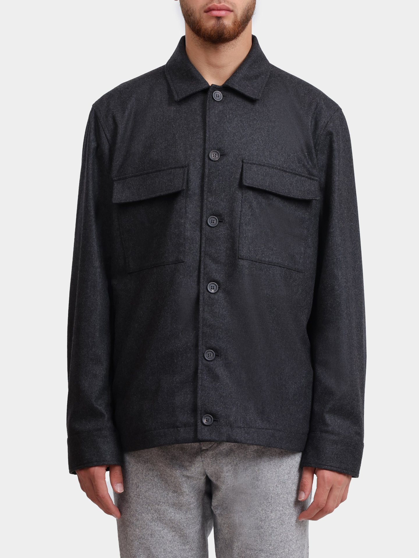 Куртка-рубашка Peserico R52738 2187 973 темно-серая мужская — купить в интернет-магазине Verdistore