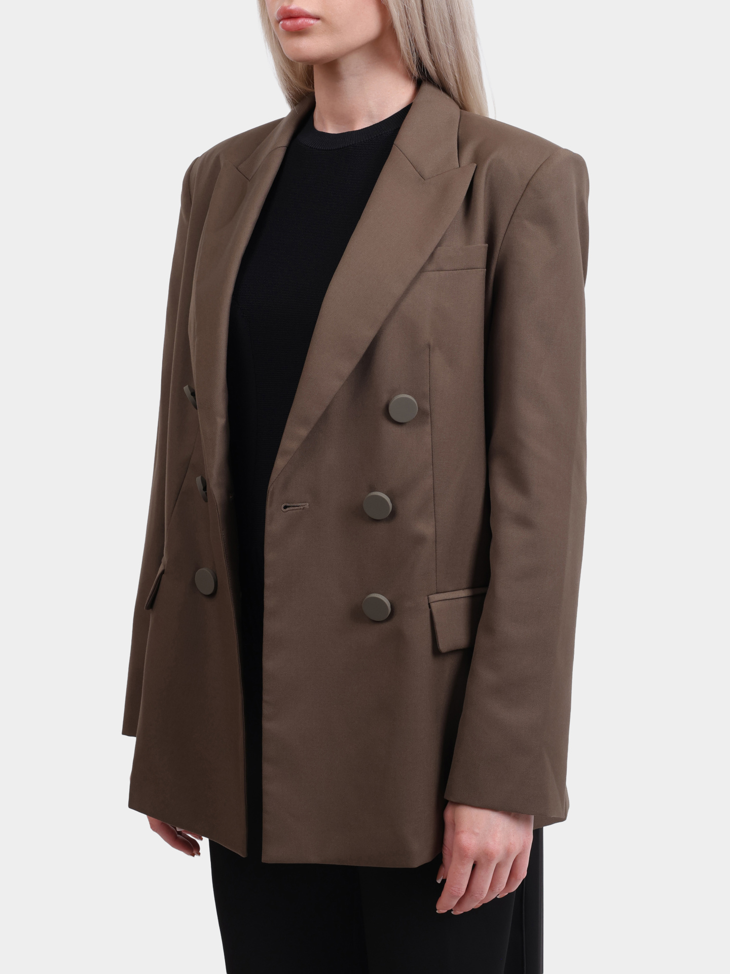 Жакет Armani Exchange XW000220 AF10855 U6199 двубортный женский — купить в интернет-магазине Verdistore