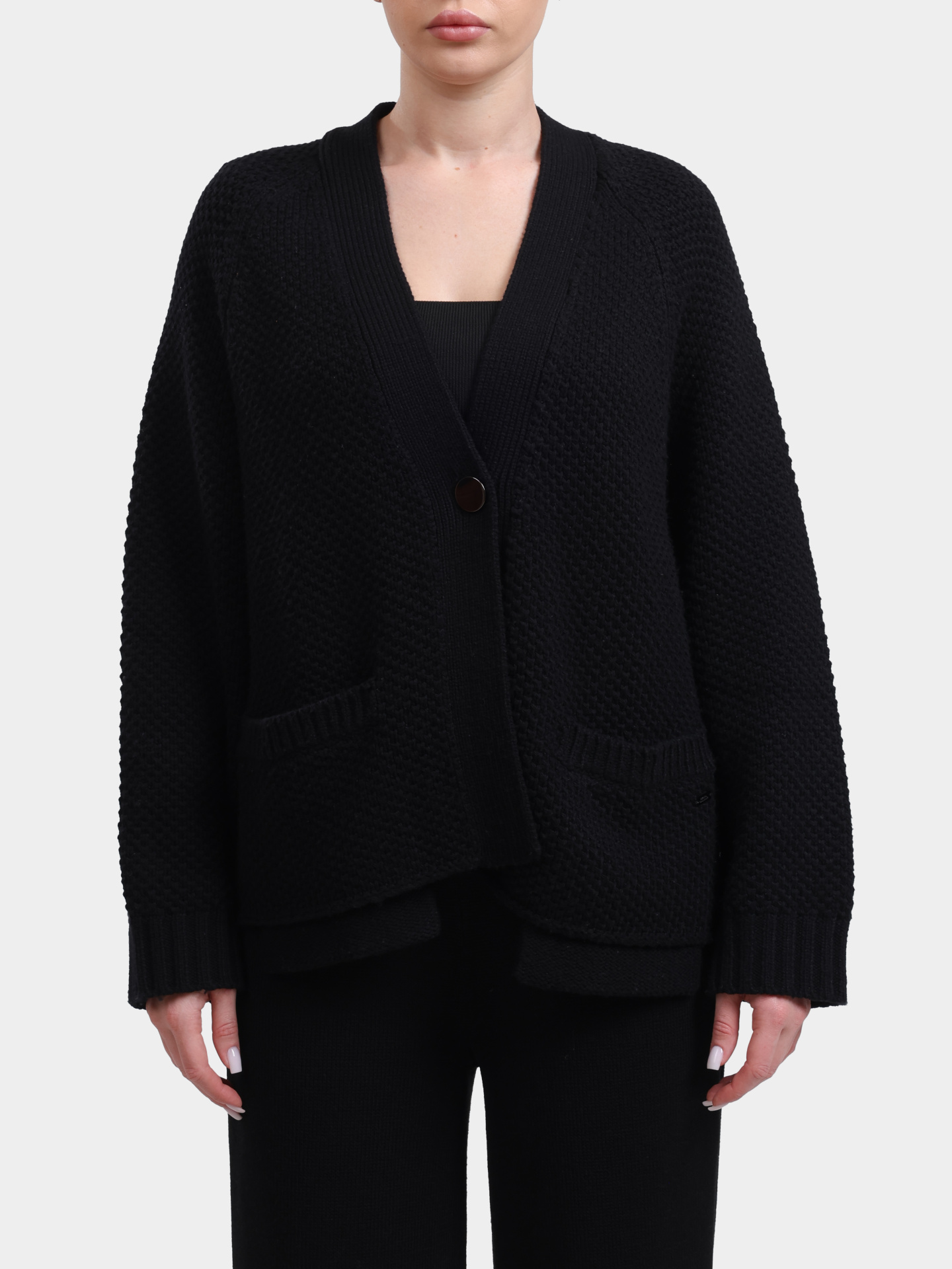 Кардиган Armani Exchange XW001306 AF16604 UC001 черный женский — купить в интернет-магазине Verdistore