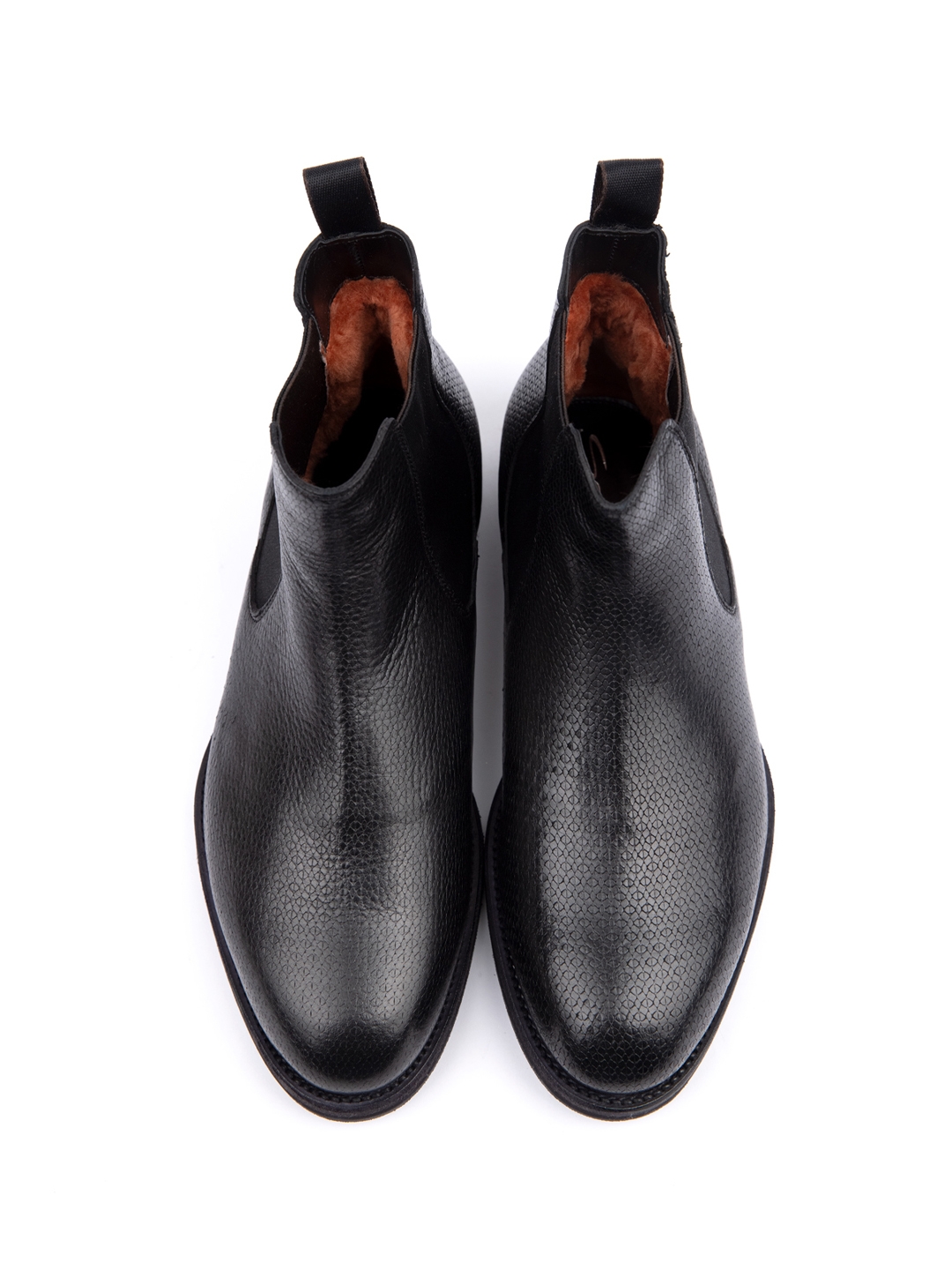 Кожаные челси черные кожаные с каблуком — купить в интернет-магазине Verdistore