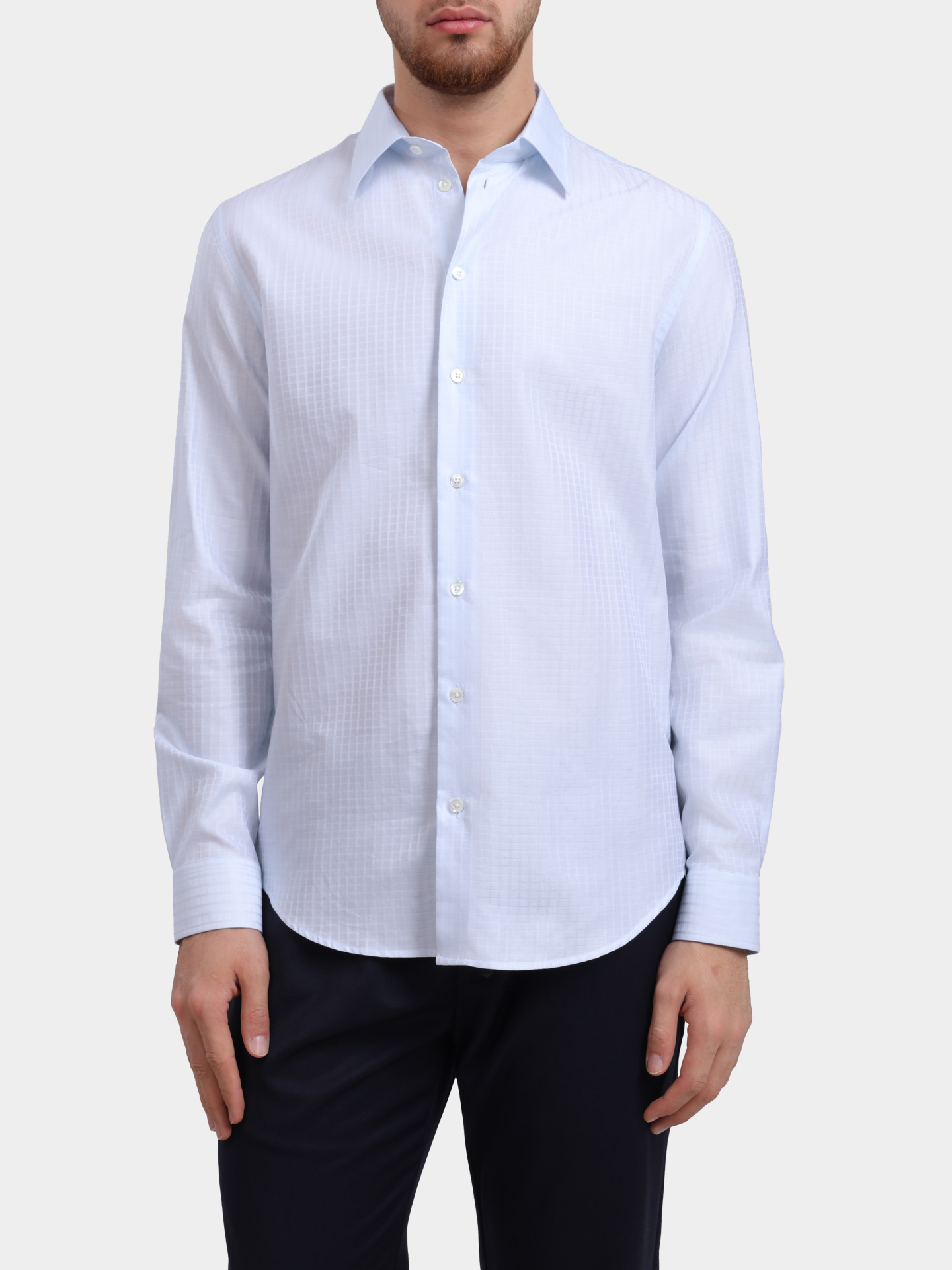Рубашка Emporio Armani EM000099 TE16909 F9008 хлопковая мужская — купить в интернет-магазине Verdistore