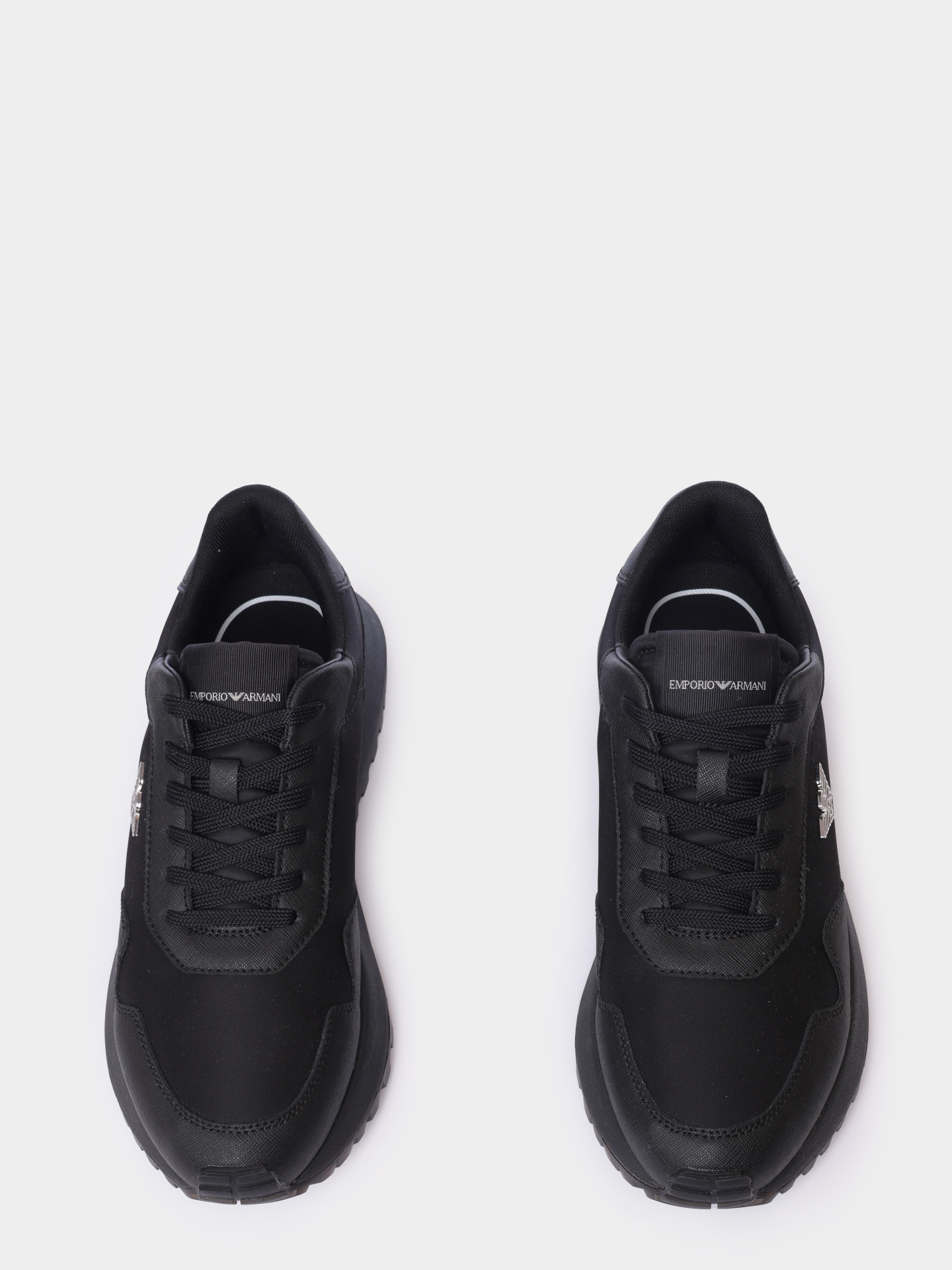 Кроссовки Emporio Armani EM003738 AF19532 MC005 черные мужские — купить в интернет-магазине Verdistore