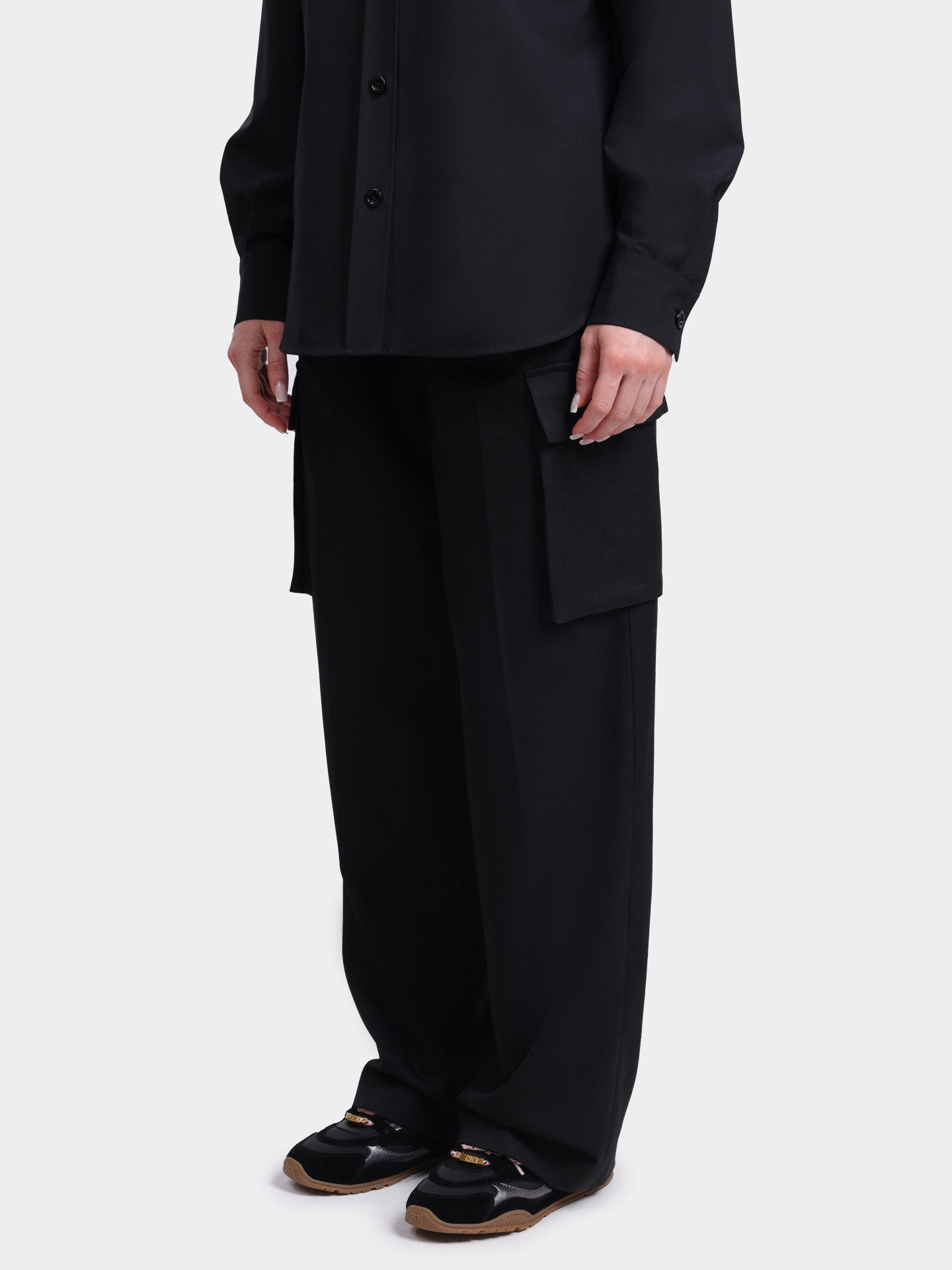 Брюки Herno PT000179D 33453 9300 черные женские  — купить в интернет-магазине Verdistore