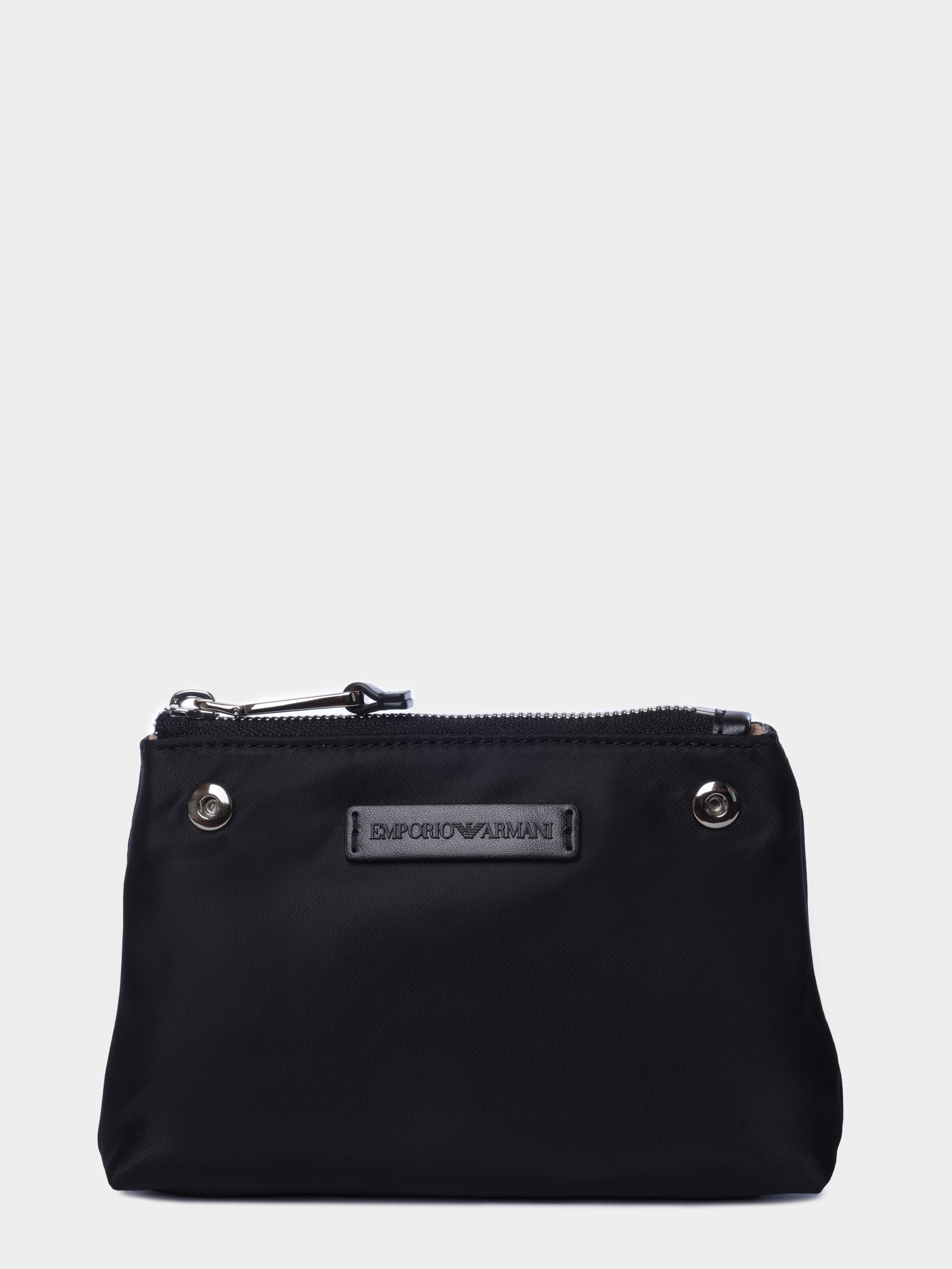 Сумка Emporio Armani EW000361 AF23436 UC001 черная женская с патчем-логотипом  — купить в интернет-магазине Verdistore