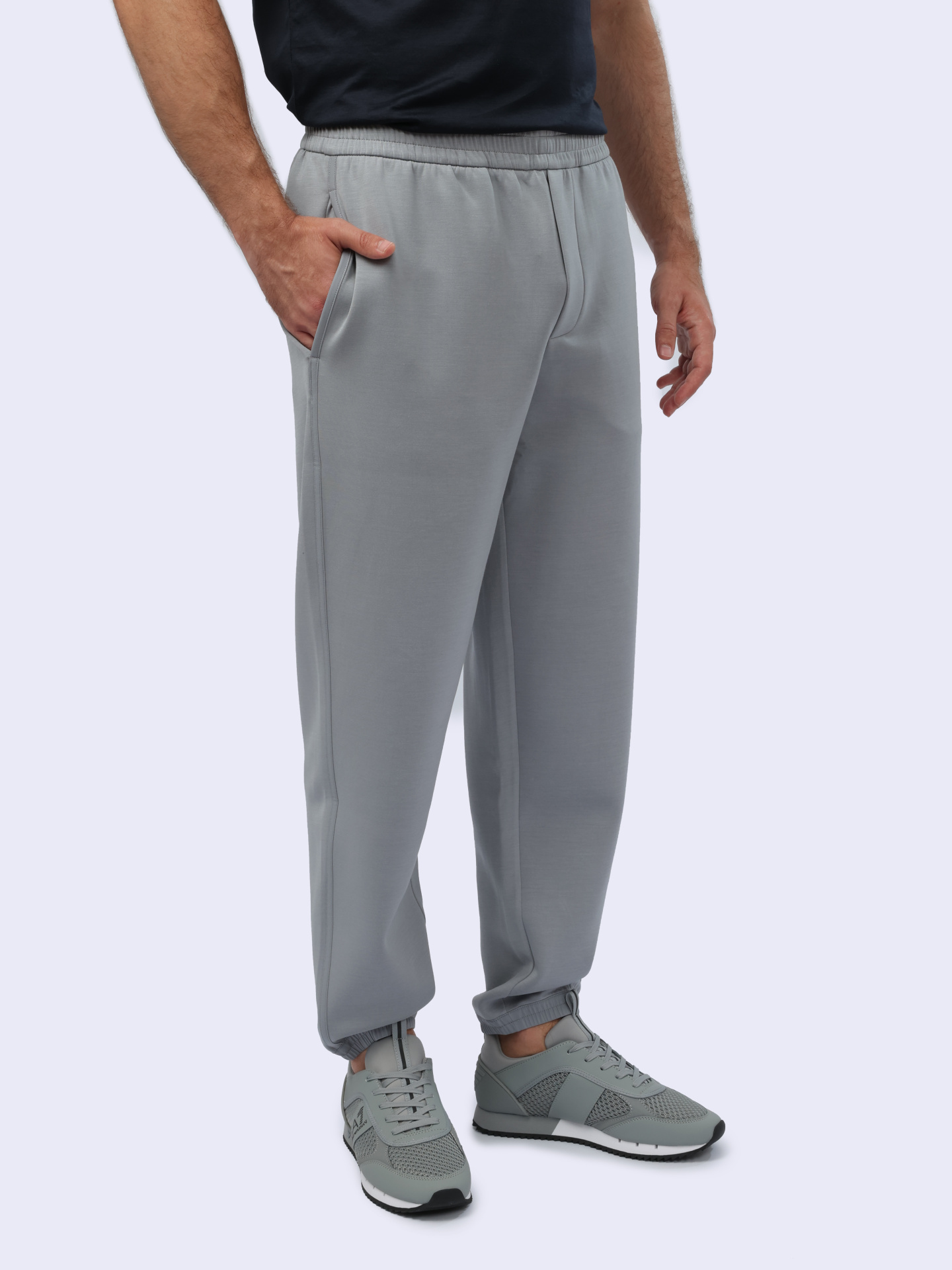 Джоггеры Emporio Armani EM000084 AF10103 U8060 серые мужские — купить в интернет-магазине Verdistore