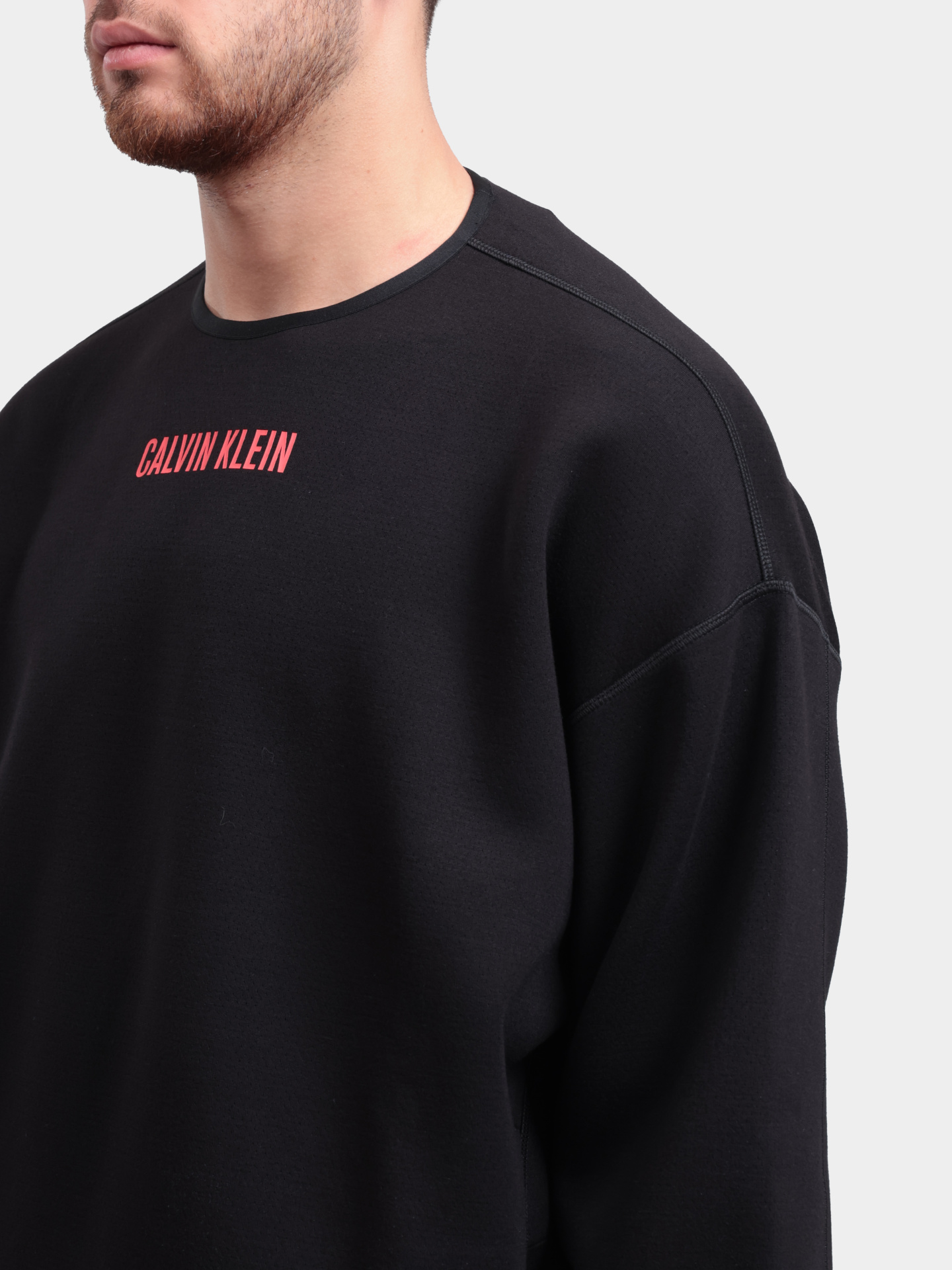Свитшот Calvin Klein LVGMF5W307 3IT черный мужской — купить в интернет-магазине Verdistore