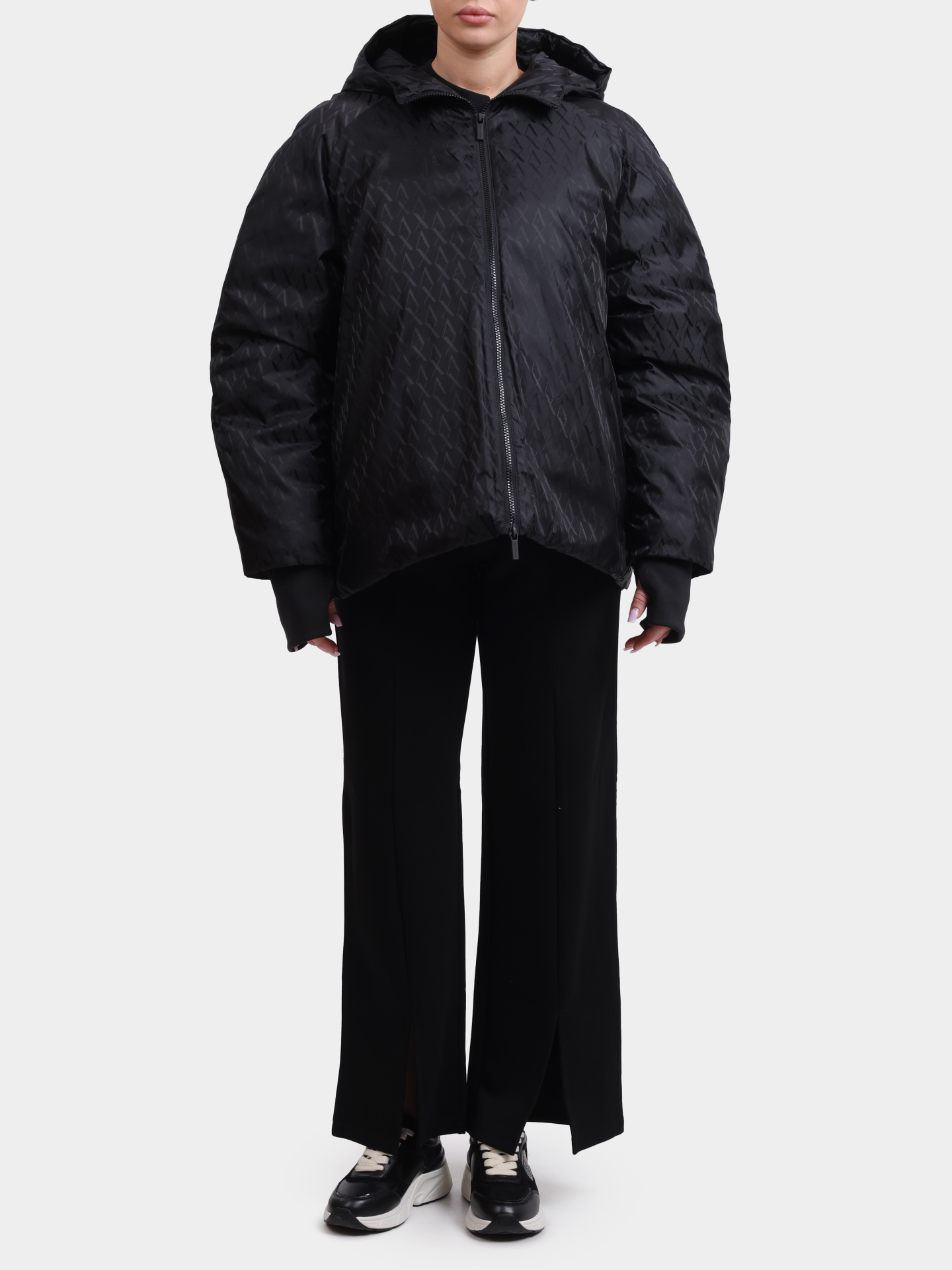 Куртка Armani Exchange XW001436 AF16628 UC001 черная женская — купить в интернет-магазине Verdistore