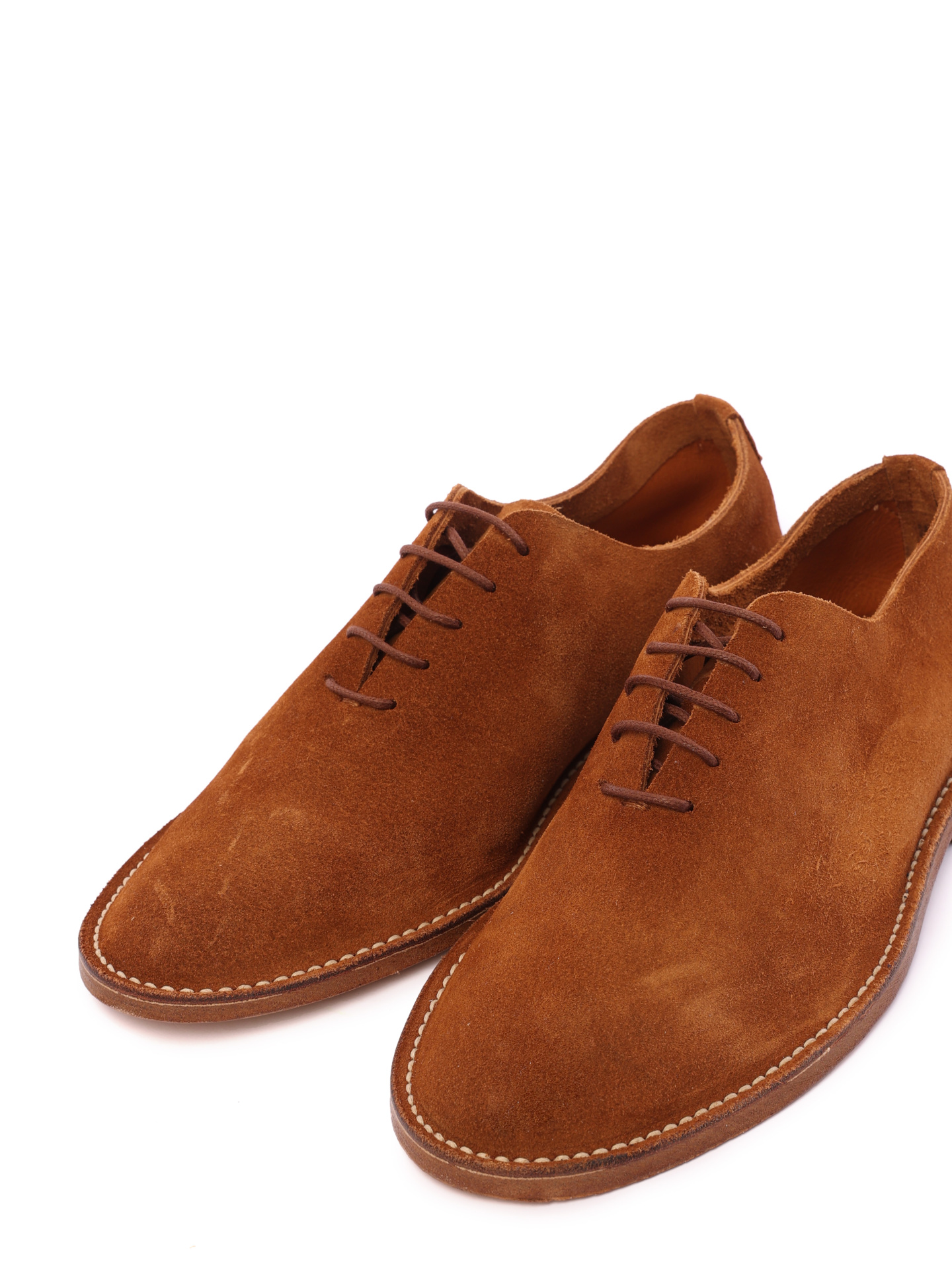 Оксфорды коричневые замшевые невысокие — купить в интернет-магазине Verdistore