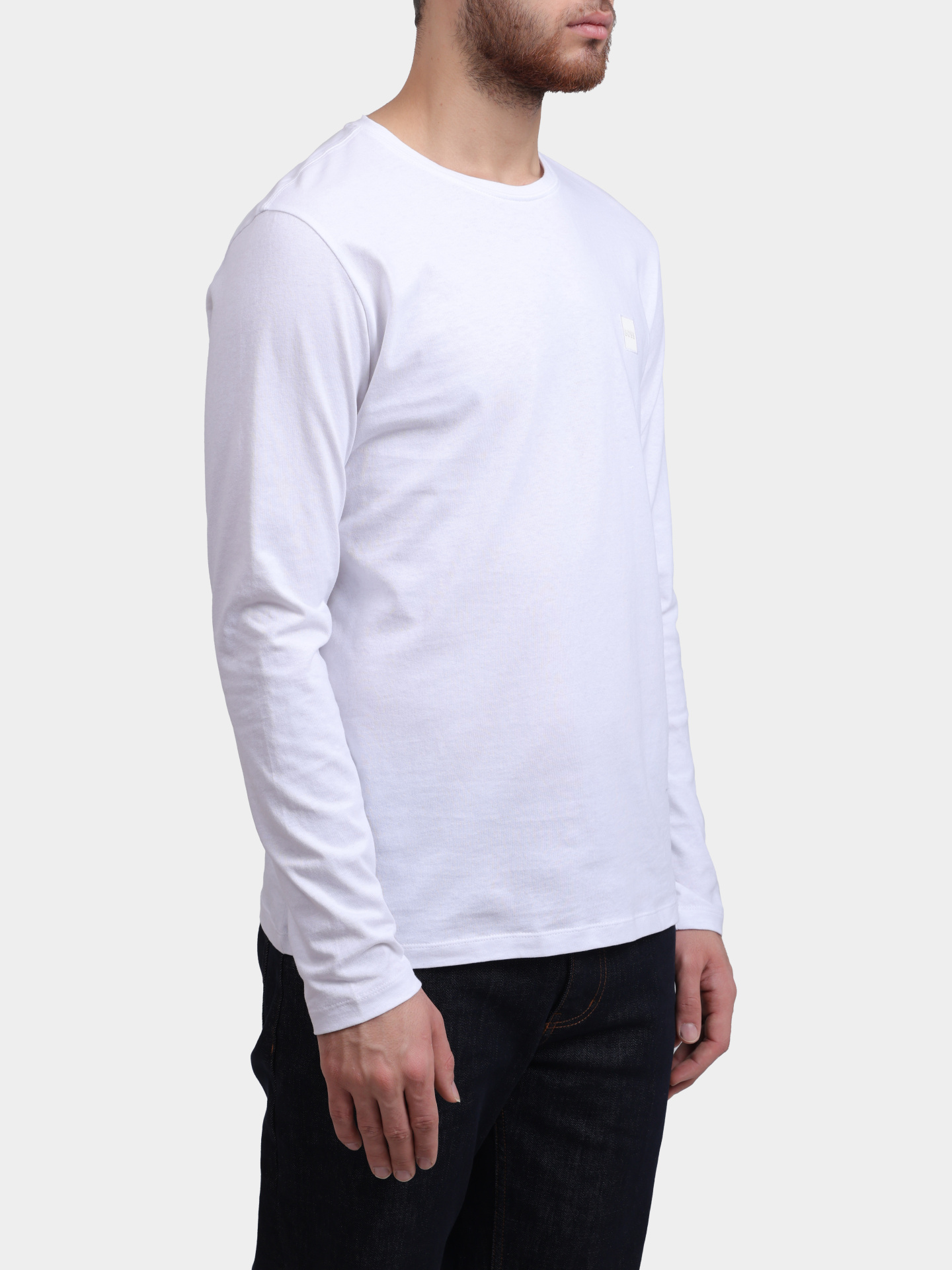 Лонгслив Boss 50512111 100 хлопковый мужской — купить в интернет-магазине Verdistore
