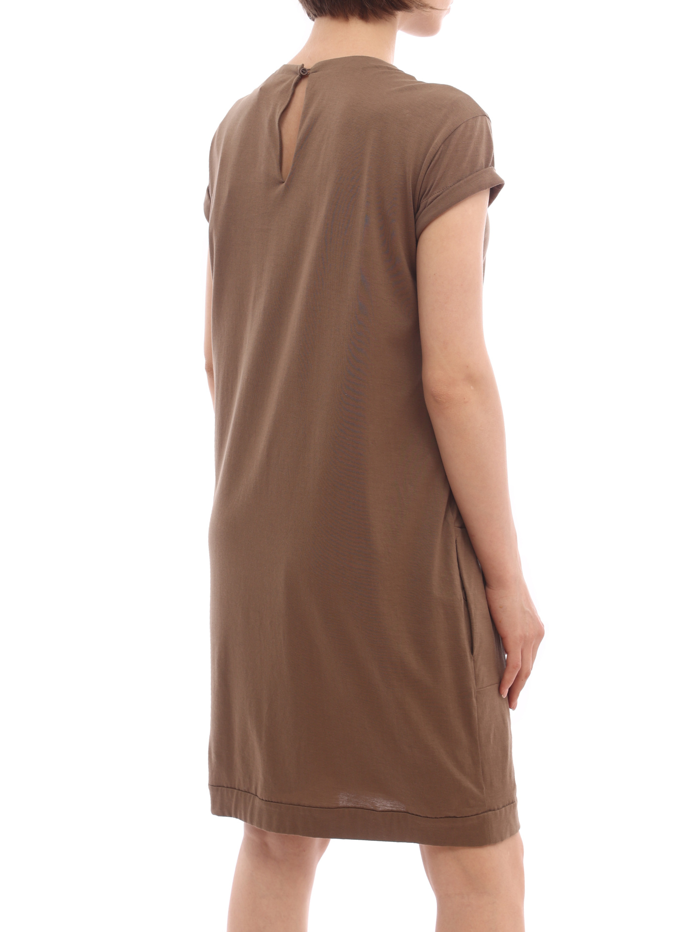Платье Brunello Cucinelli MR973A41D1 коричневое женское — купить в интернет-магазине Verdistore