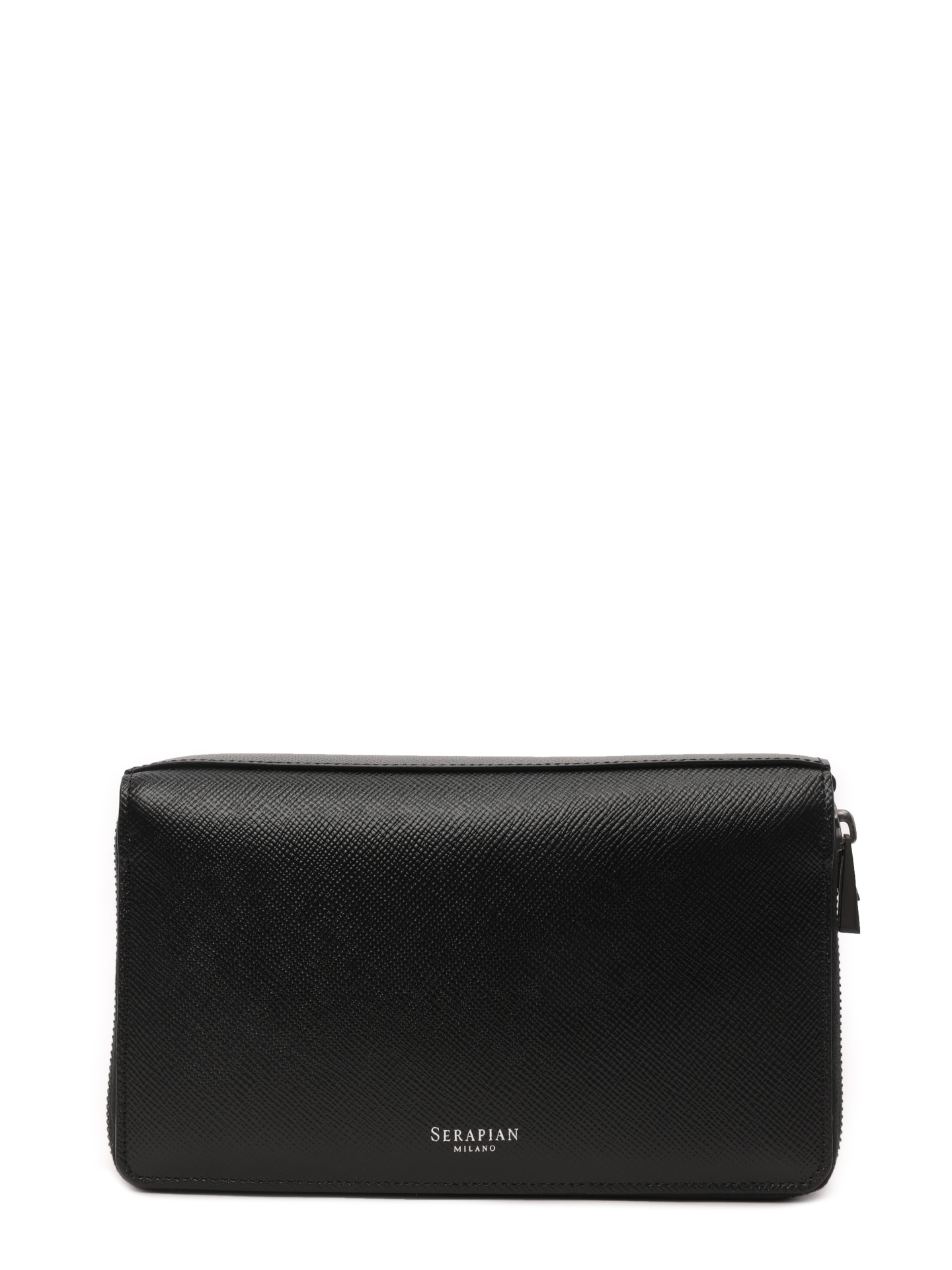 Портмоне черное с маленькимм логотипом кожаное — купить в интернет-магазине Verdistore