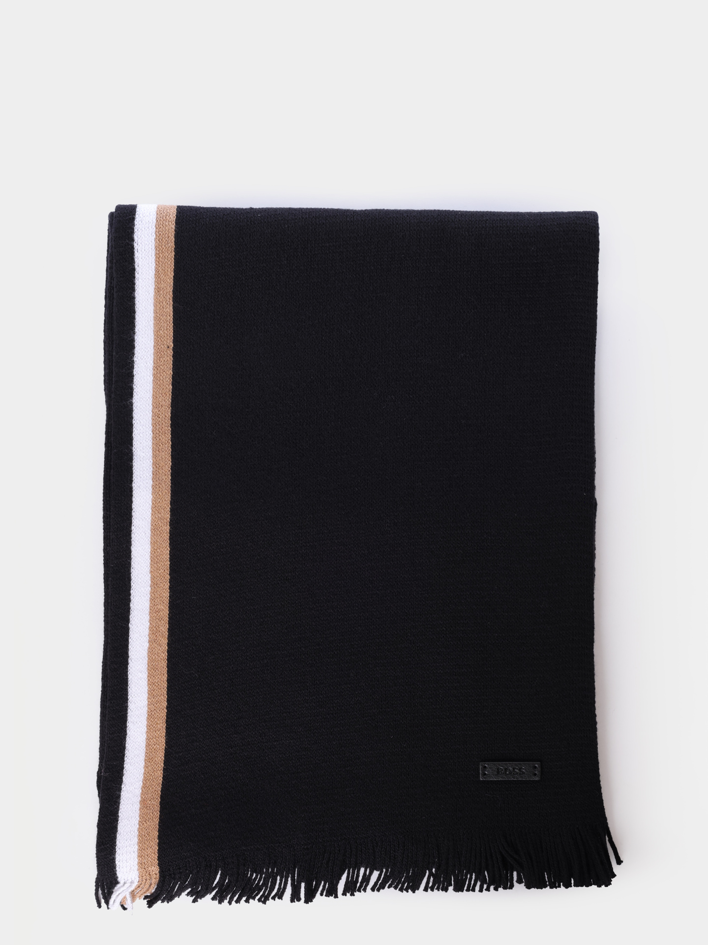 Комплект шапка и шарф Boss Henzo_SET 10274333 01 50551072 001 черный мужской — купить в интернет-магазине Verdistore