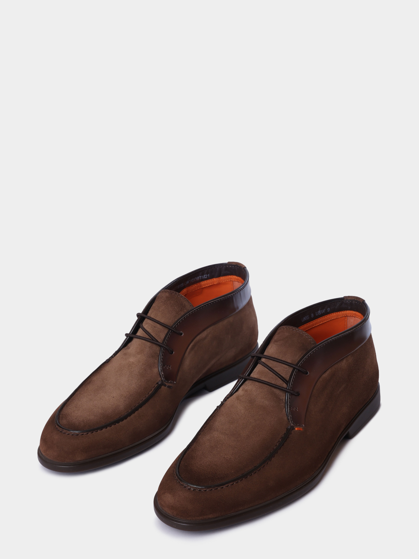 Полуботинки Santoni MGAG19156DKTGOBTM21 замшевые мужские  — купить в интернет-магазине Verdistore