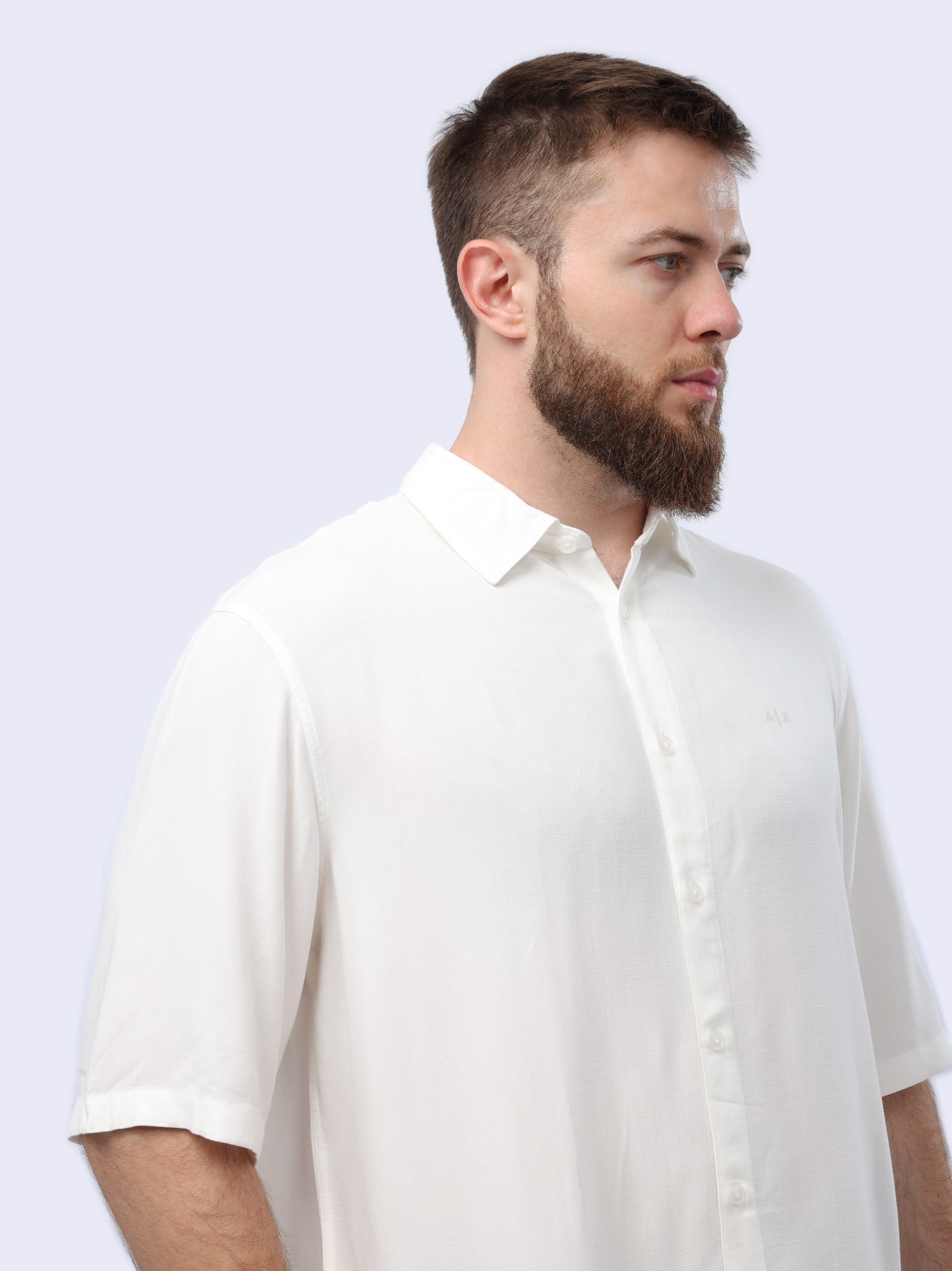 Рубашка Armani Exchange 3DZC01 ZN3UZ 1100 белая мужская — купить в интернет-магазине Verdistore