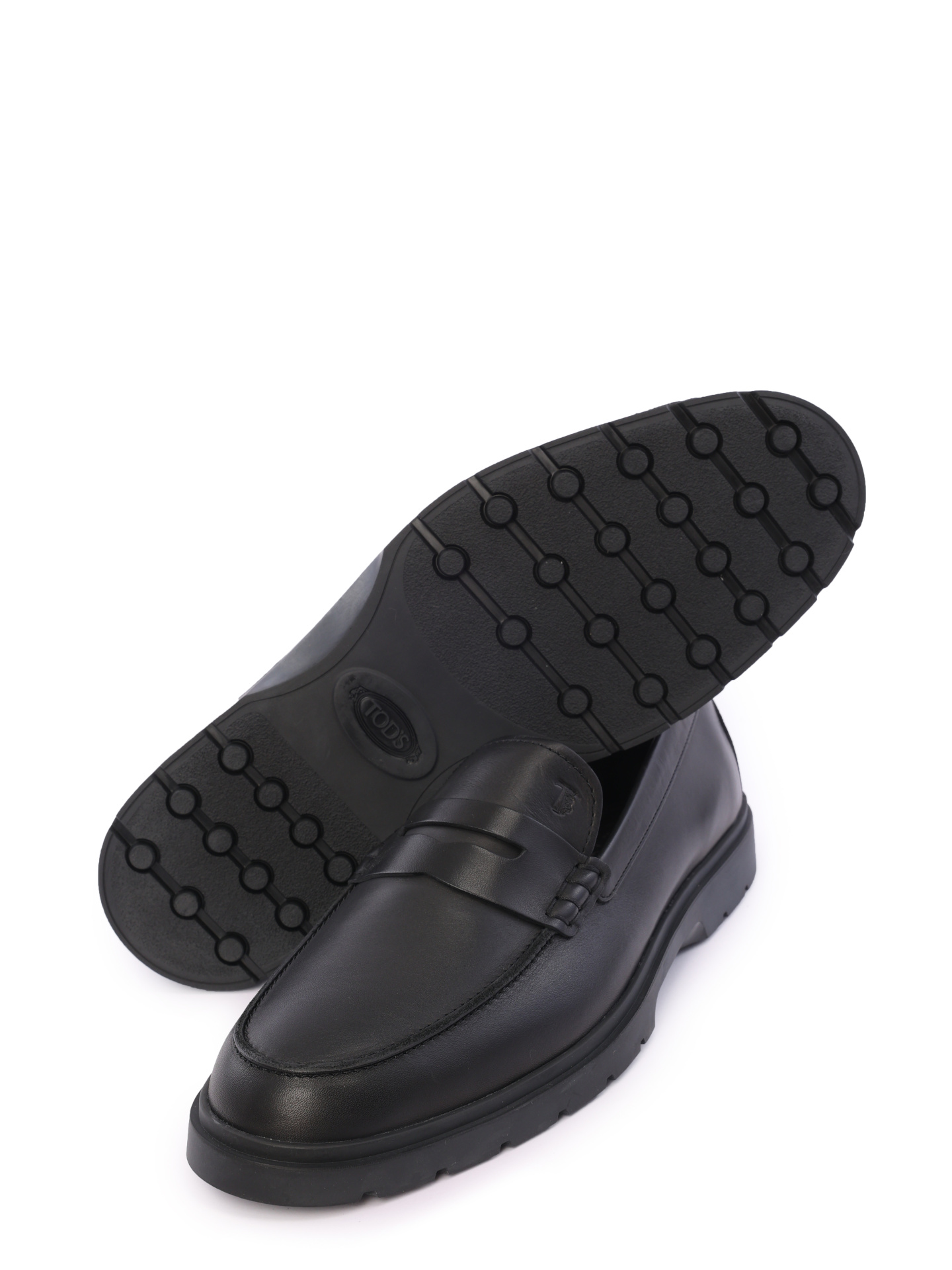 Лоферы Tod's черные кожаные  — купить в интернет-магазине Verdistore