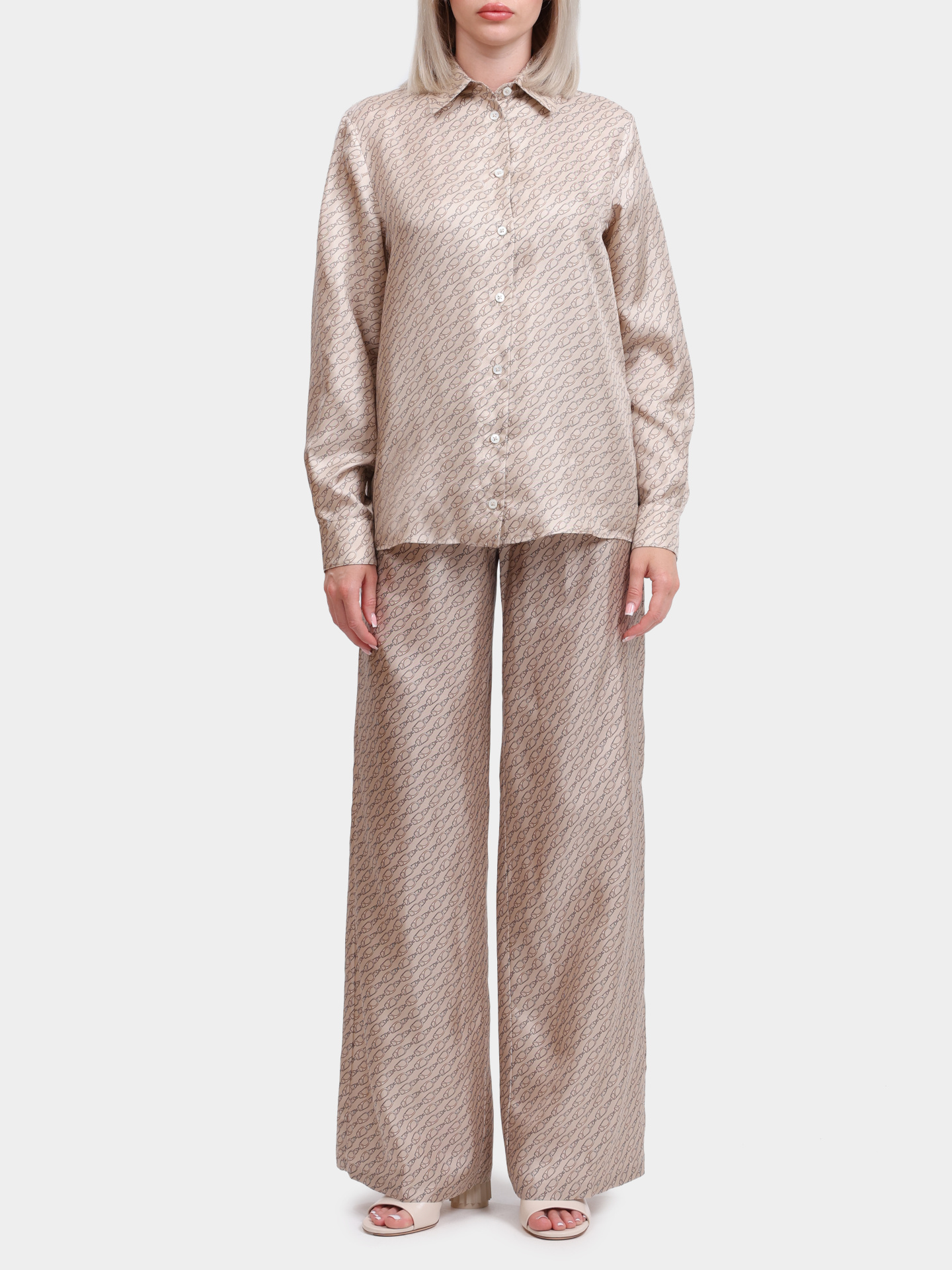 Блуза Herno CM000021D 16009P 2157 шелковая женская с принтом — купить в интернет-магазине Verdistore