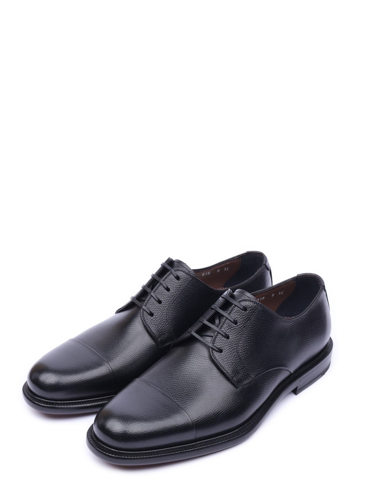 Дерби Z-07349383E из гибкой кожи с легкой фактурой — купить в интернет-магазине Verdistore