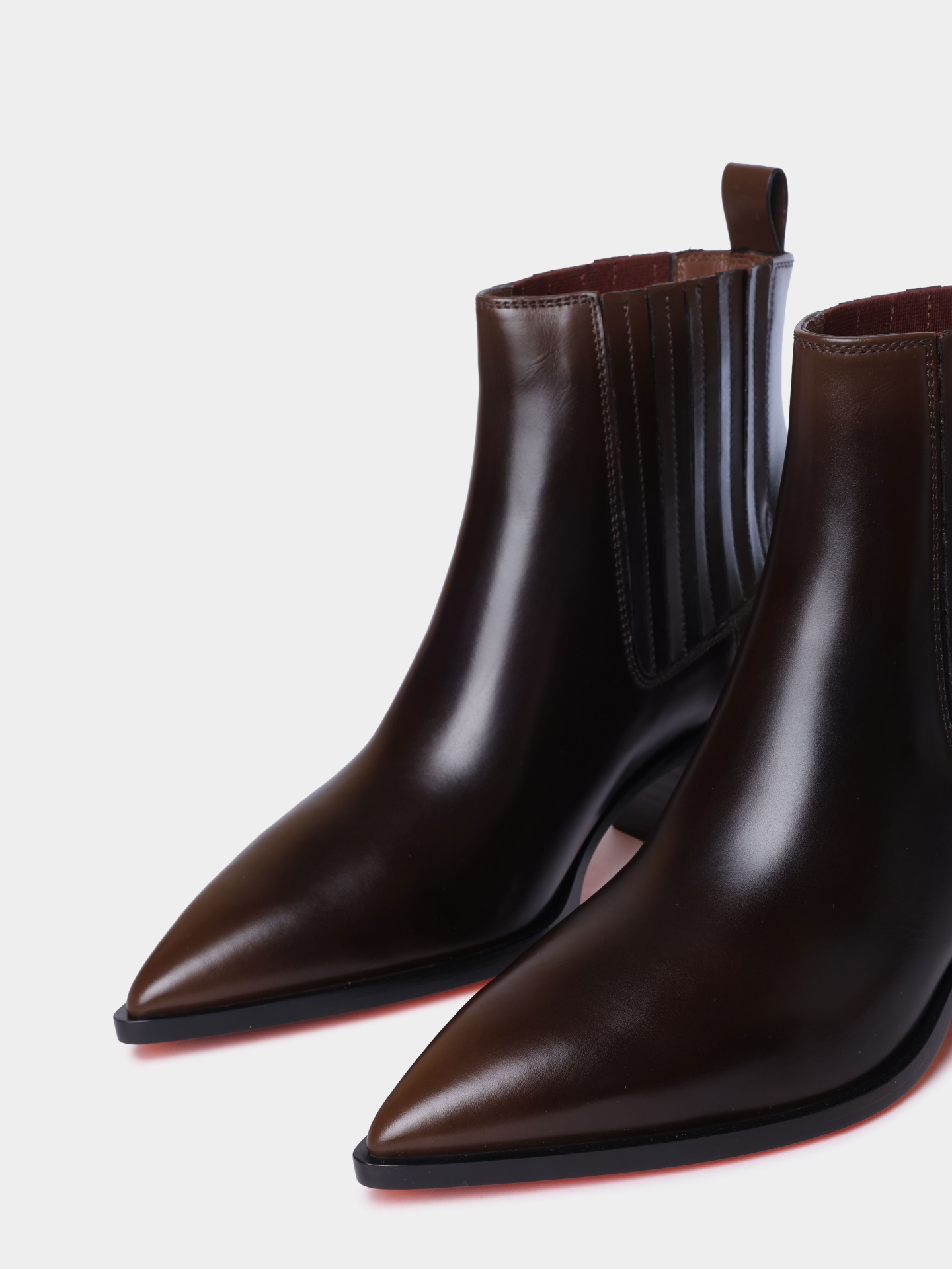 Ботильоны Santoni WTOG71799BJ2NHUYM40 кожаные женские — купить в интернет-магазине Verdistore