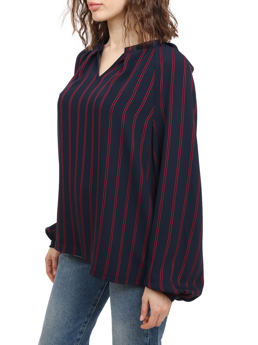 Блузка Calvin Klein K20K200264 полосатая женская — купить в интернет-магазине Verdistore